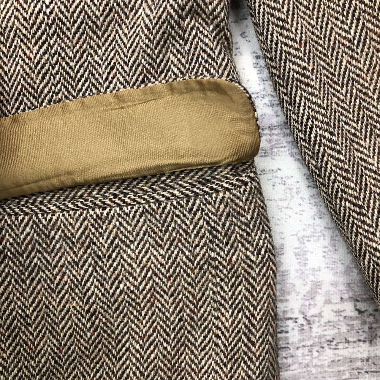Aquascutum Y347 VTG AQUASCUTUM HERRINGBONE WOOL BLAZER Size US M / EU 48-50 / 2 - 6 Thumbnail