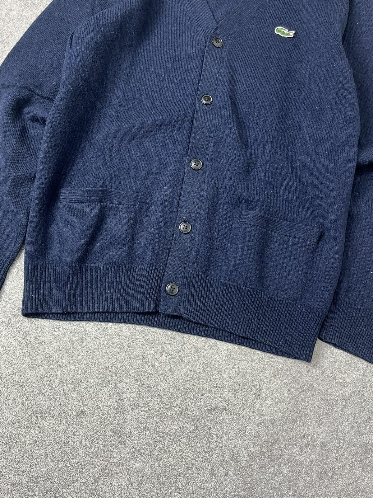 Lacoste Lacoste carded wool cardigan knitwear Size US M / EU 48-50 / 2 - 5 Thumbnail