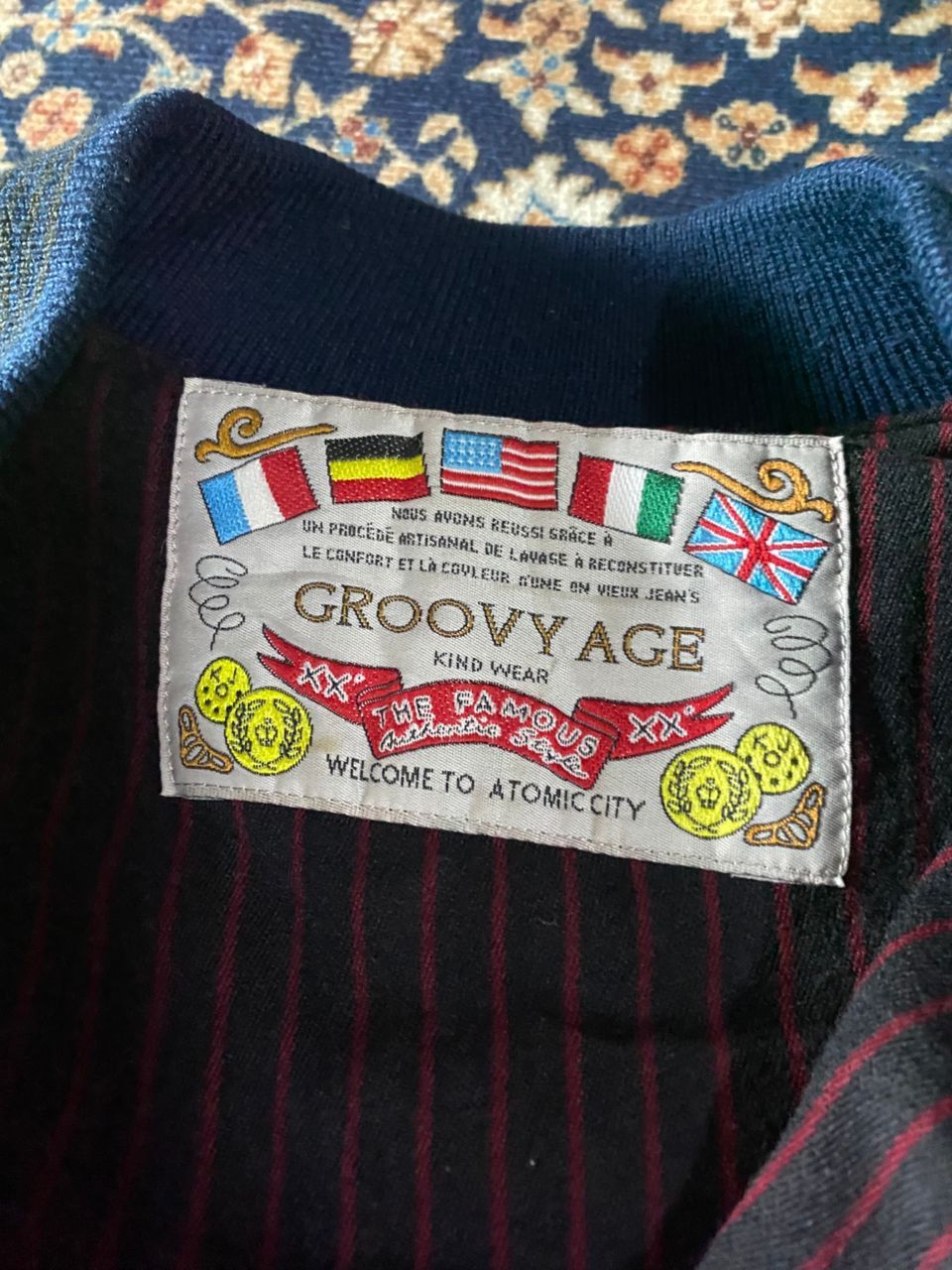 Vintage VINTAGE🔥 GROOVYAGE BOMBERS JACKET Size US M / EU 48-50 / 2 - 6 Thumbnail