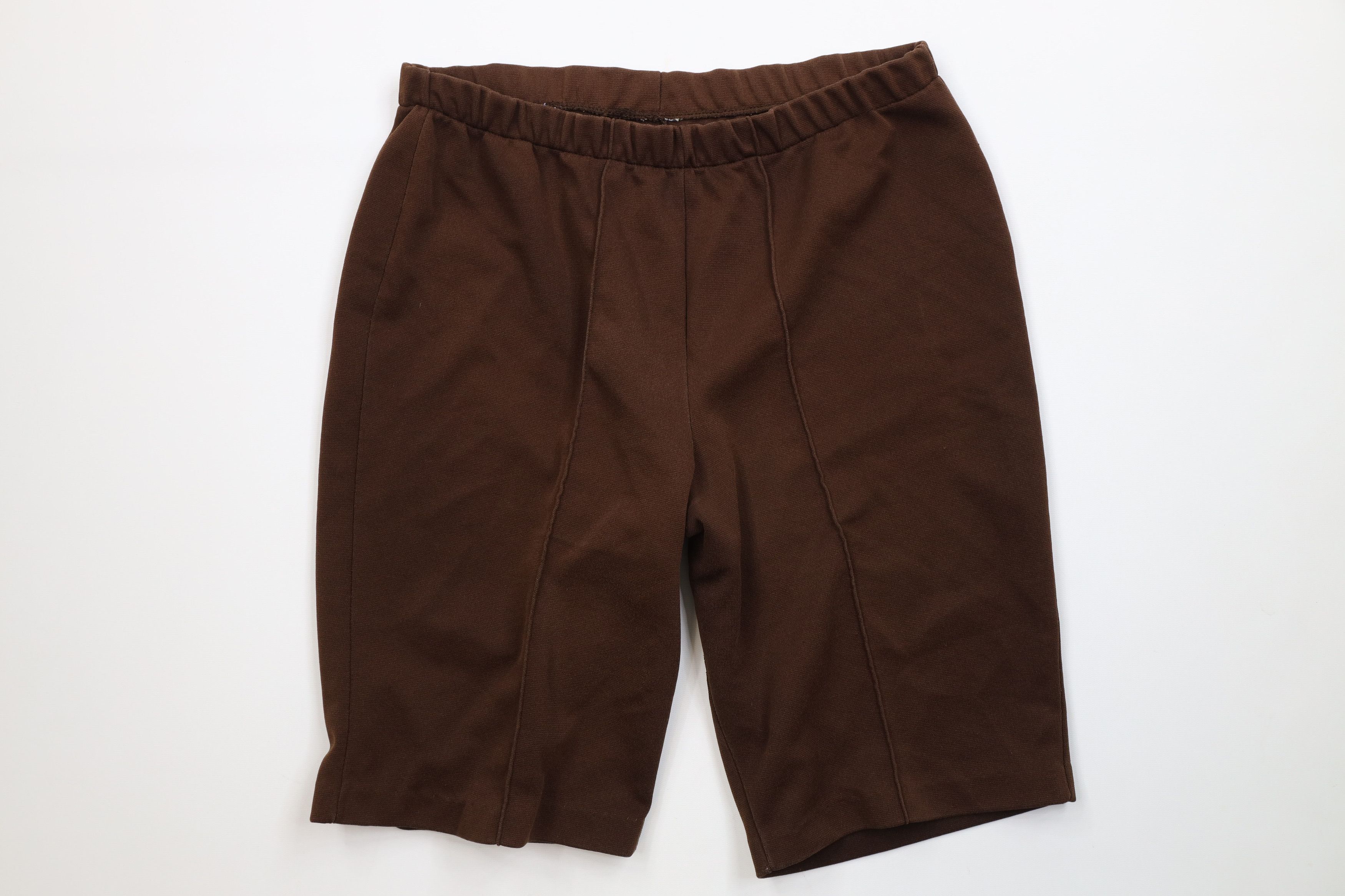 Vintage Vintage 70s Streetwear Blank Bermuda Hot Shorts Brown USA Size 38" / US 16 / IT 52 - 1 Thumbnail