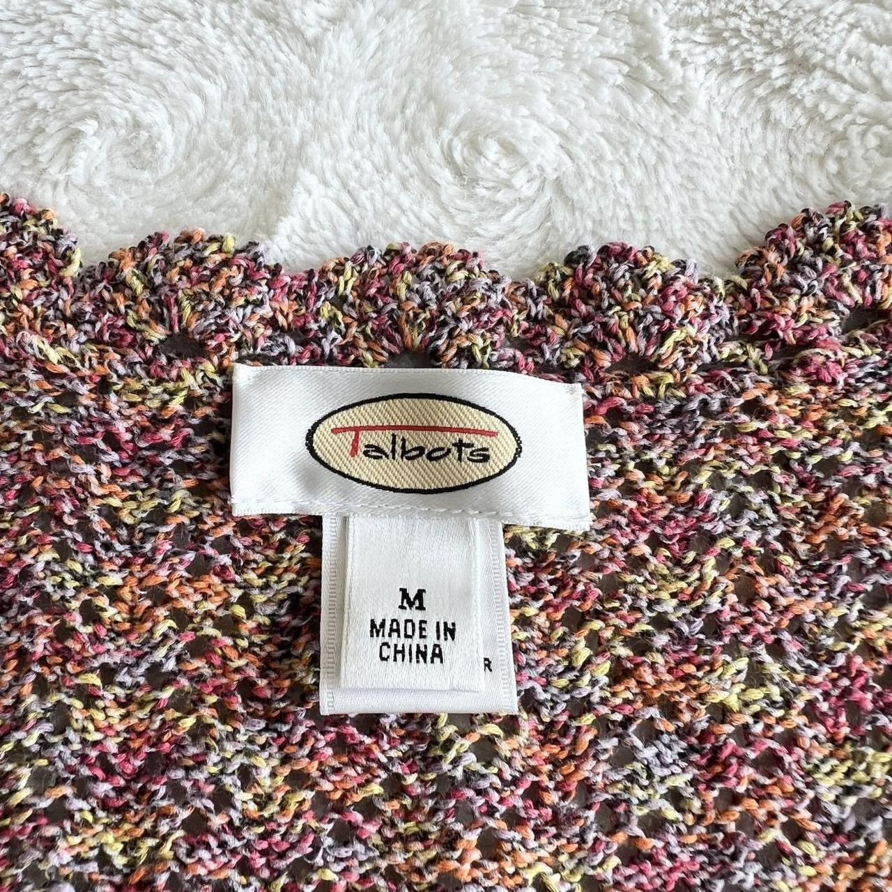 Talbots Vintage Talbots Crochet Sweater Vest Womens M Pink Eclectic Size M / US 6-8 / IT 42-44 - 8 Thumbnail