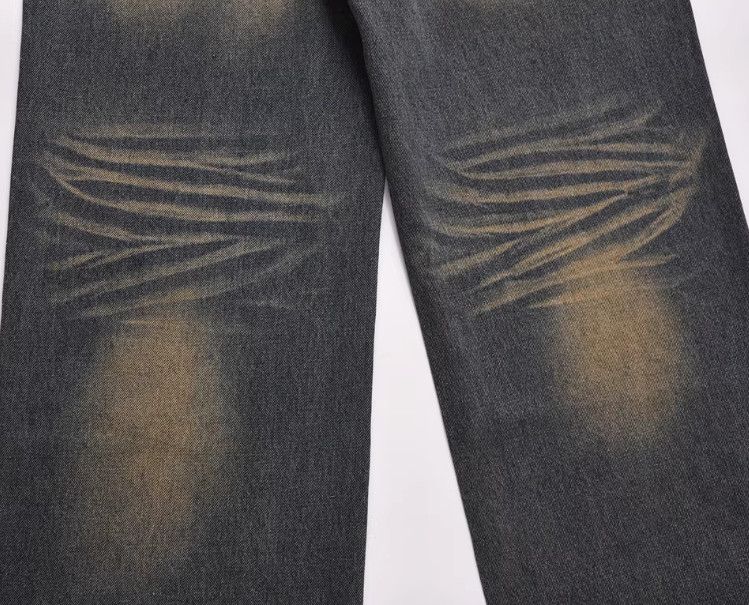 Vintage Men's oversize loose straight washed wide-leg jeans Size US 32 / EU 48 - 6 Thumbnail