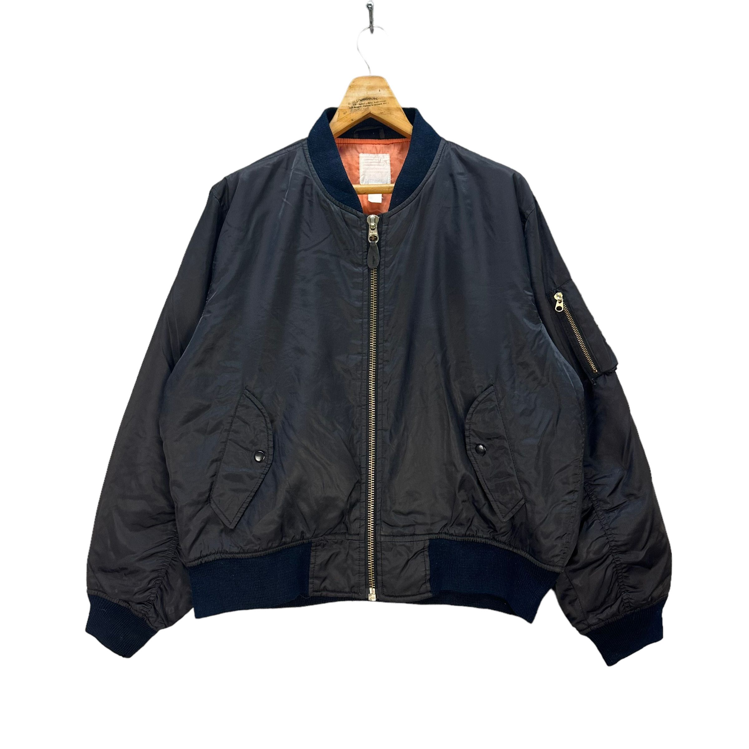 Japanese Brand GLEEMAN MA 1 BOMBER FLIGHT JACKET #8388-007 Size US XL / EU 56 / 4 - 1 Thumbnail