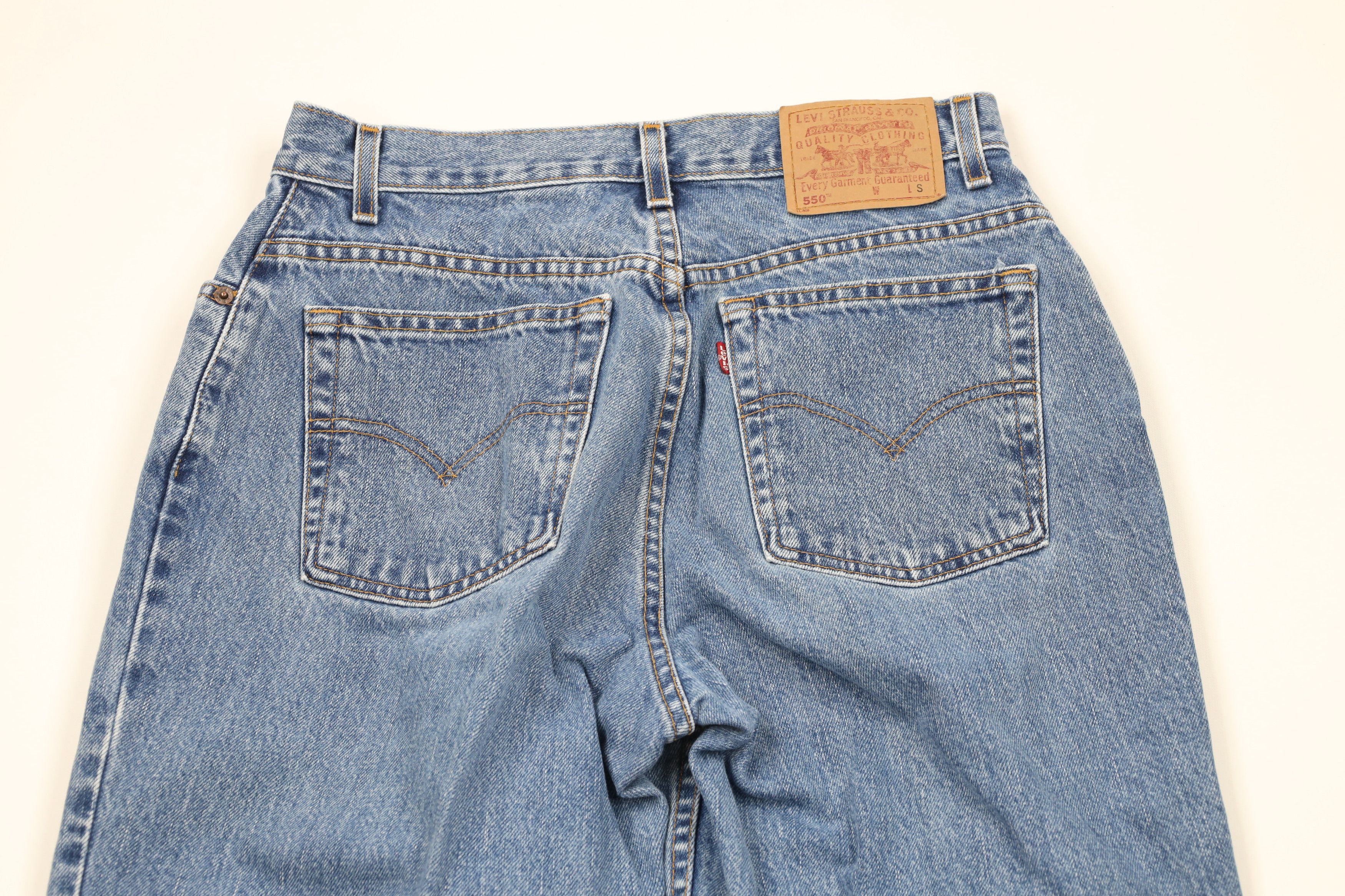 Levi's × Vintage Vintage Y2K 2002 Levis 550 Fit Tapered Leg Denim Jeans Size 34" / US 12 / IT 48 - 11 Thumbnail