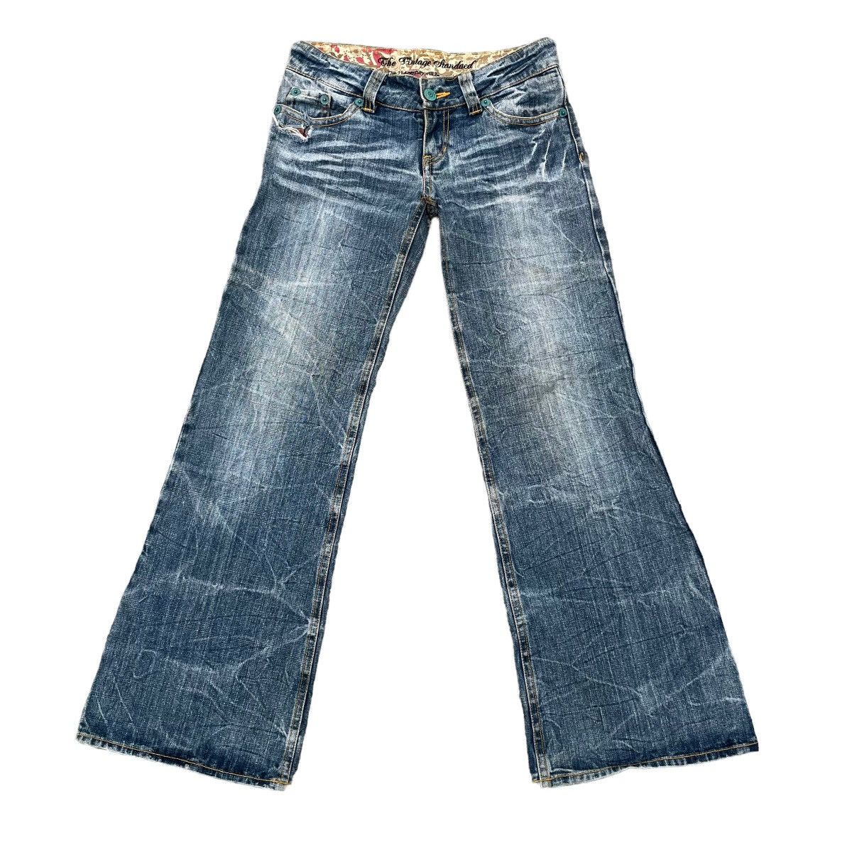 Hysteric Glamour 🇯🇵 SKY BOMBER WASHED FLARE DENIM PANTS Size 28" / US 6 / IT 42 - 1 Thumbnail