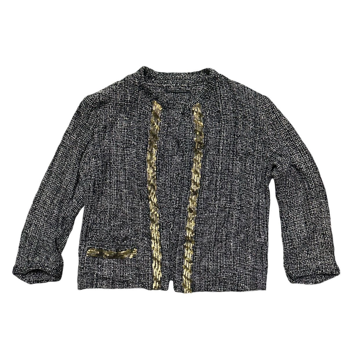 Yohji Yamamoto 🔥ARCHIVED🔥ss1997 Yohji Yamamoto signature silk tweed jacket Size S / US 4 / IT 40 - 2 Thumbnail