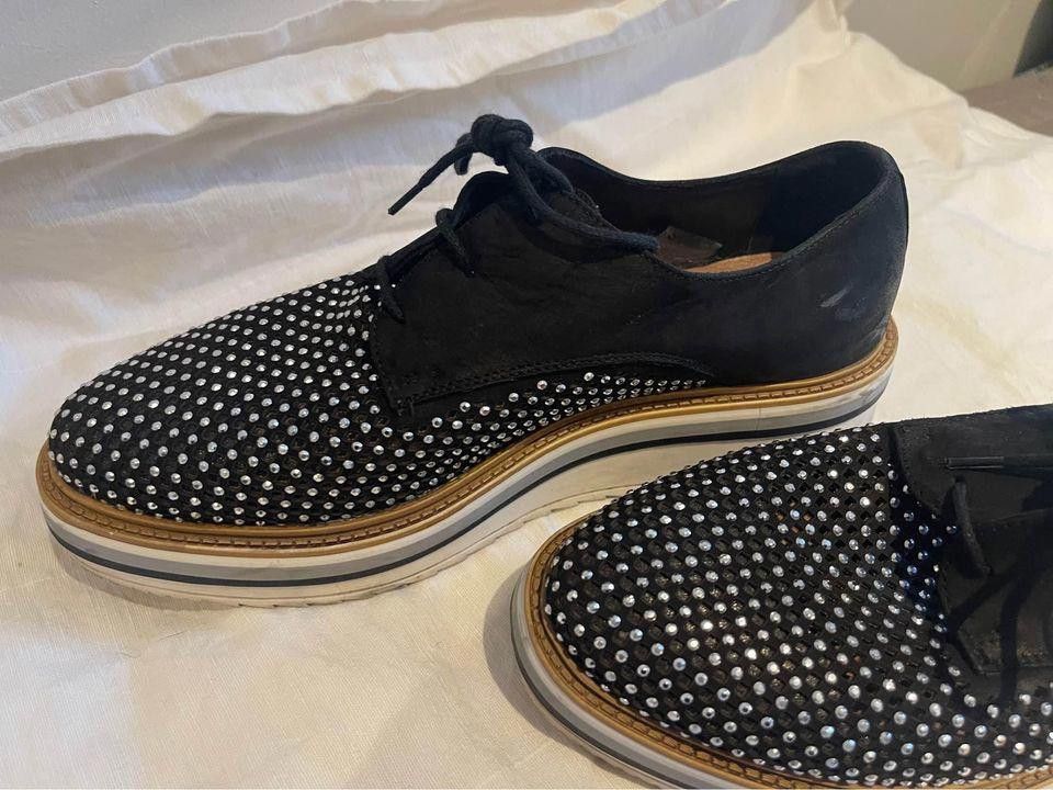 Designer Browns Leather Diamond Shoes Size US 10 / IT 40 - 2 Thumbnail