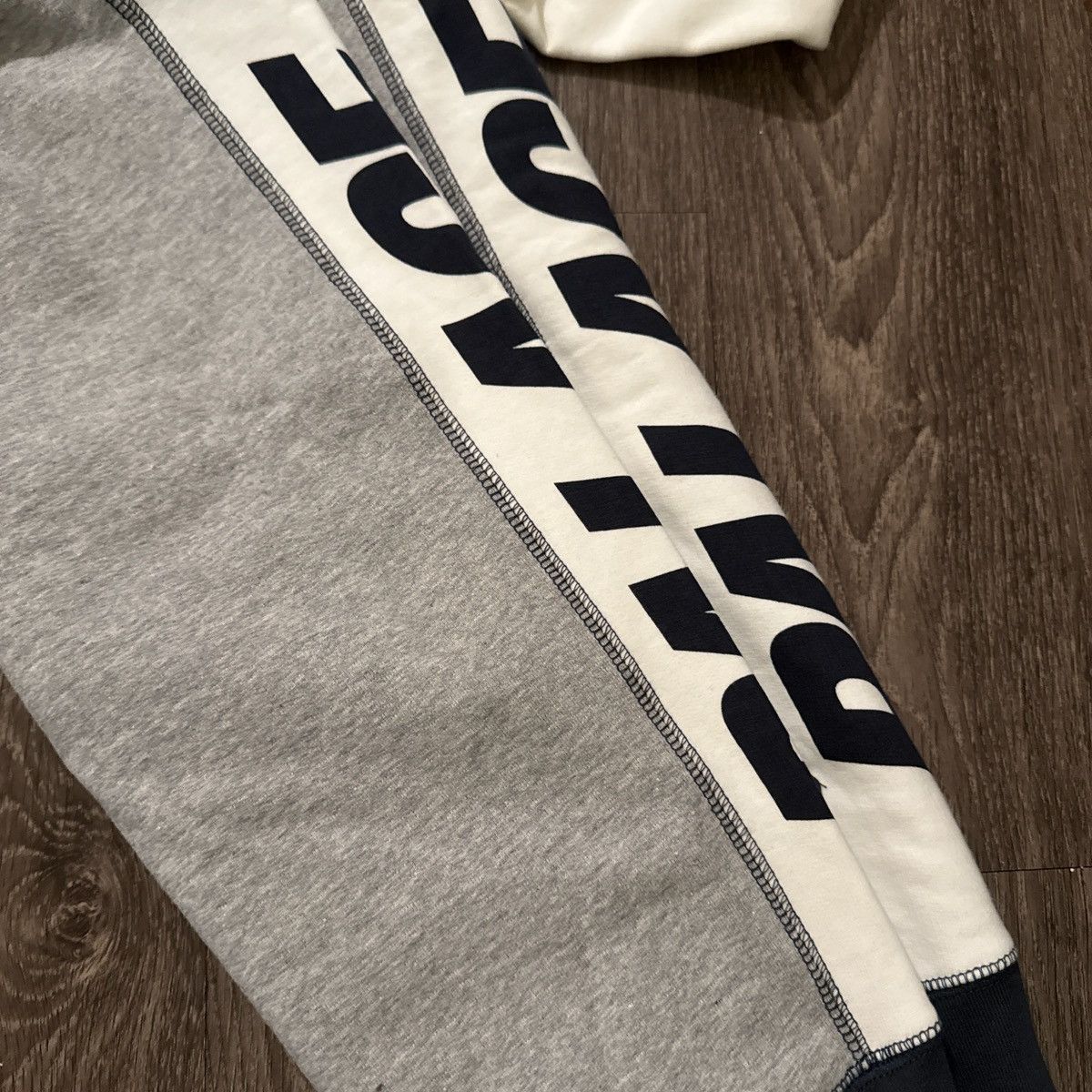 Palace Palace blocker zip hood grey marl/navy Size US S / EU 44-46 / 1 - 4 Thumbnail