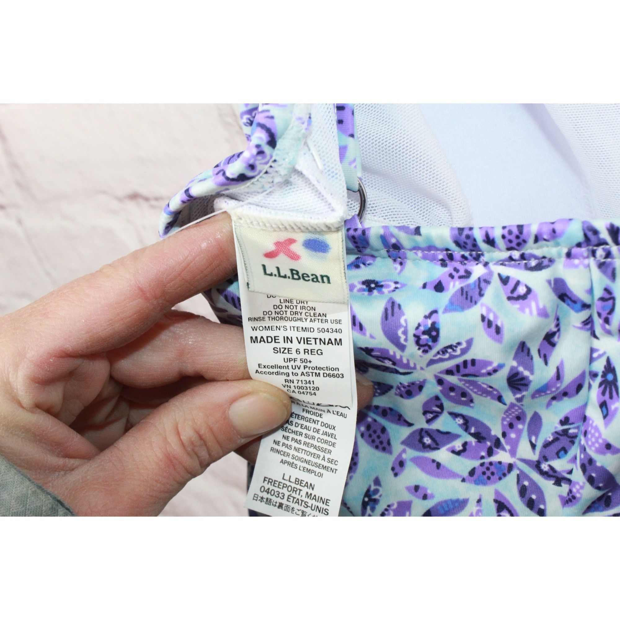 L.L. Bean × Swims LL Bean Mix Match Swimwear Square Neck Tankini Top Print Size M / US 6-8 / IT 42-44 - 7 Thumbnail