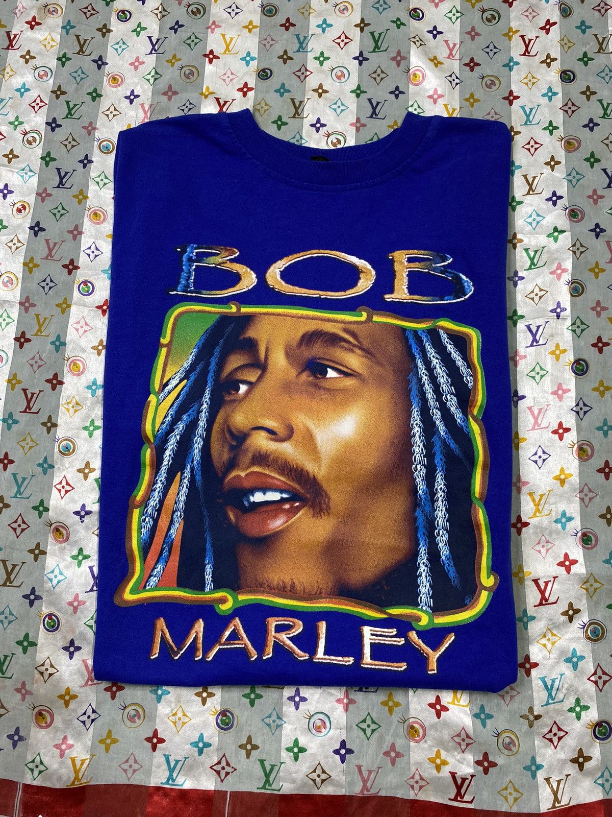 Vintage Vintage Bob Marley Purple Rap Tee Shirt XLarge Size US XL / EU 56 / 4 - 1 Thumbnail