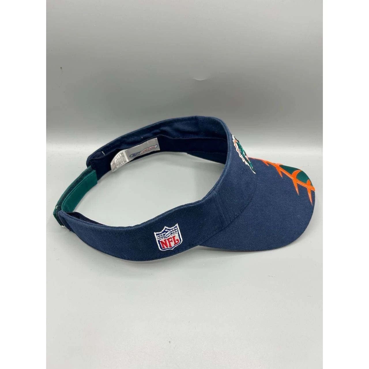 Reebok Miami Dolphins Visor Hat Men Blue NFL Strap Back Cap Cotton Size ONE SIZE - 7 Thumbnail