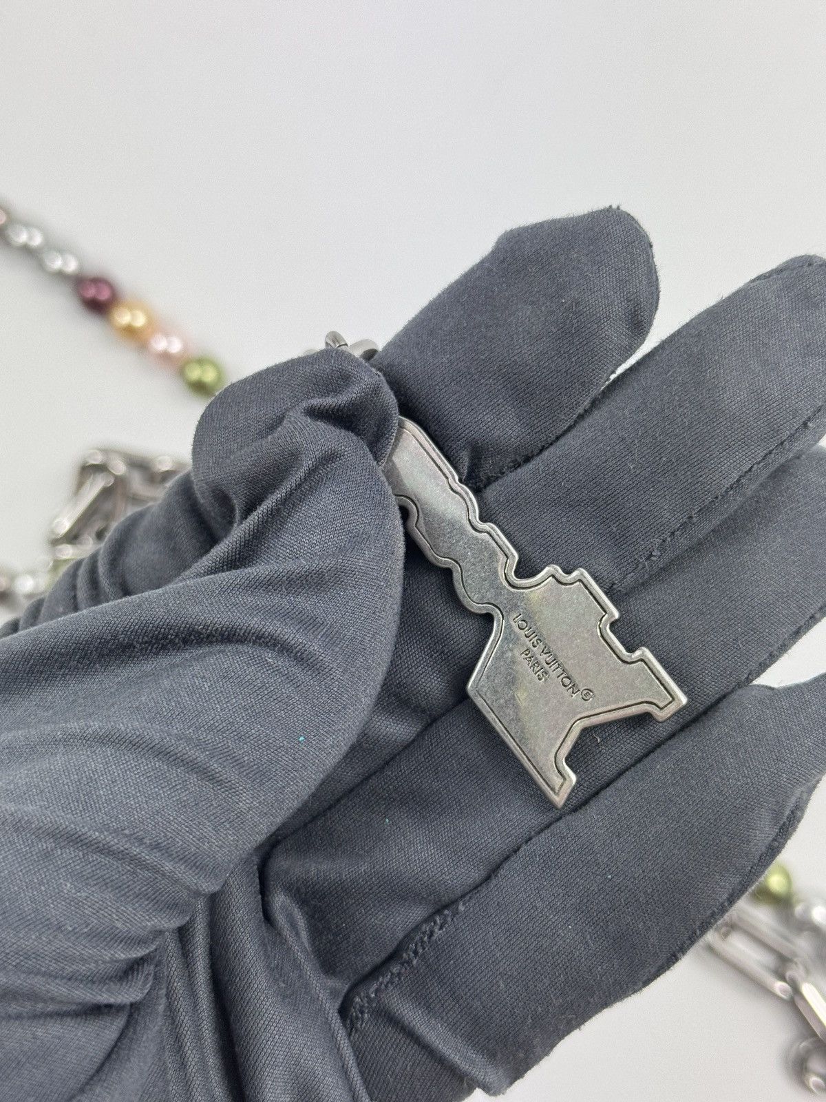 Louis Vuitton PEARLS CHAIN BELT AND BAG CHARM KEY WALLET CHAIN M02293 Size ONE SIZE - 7 Thumbnail