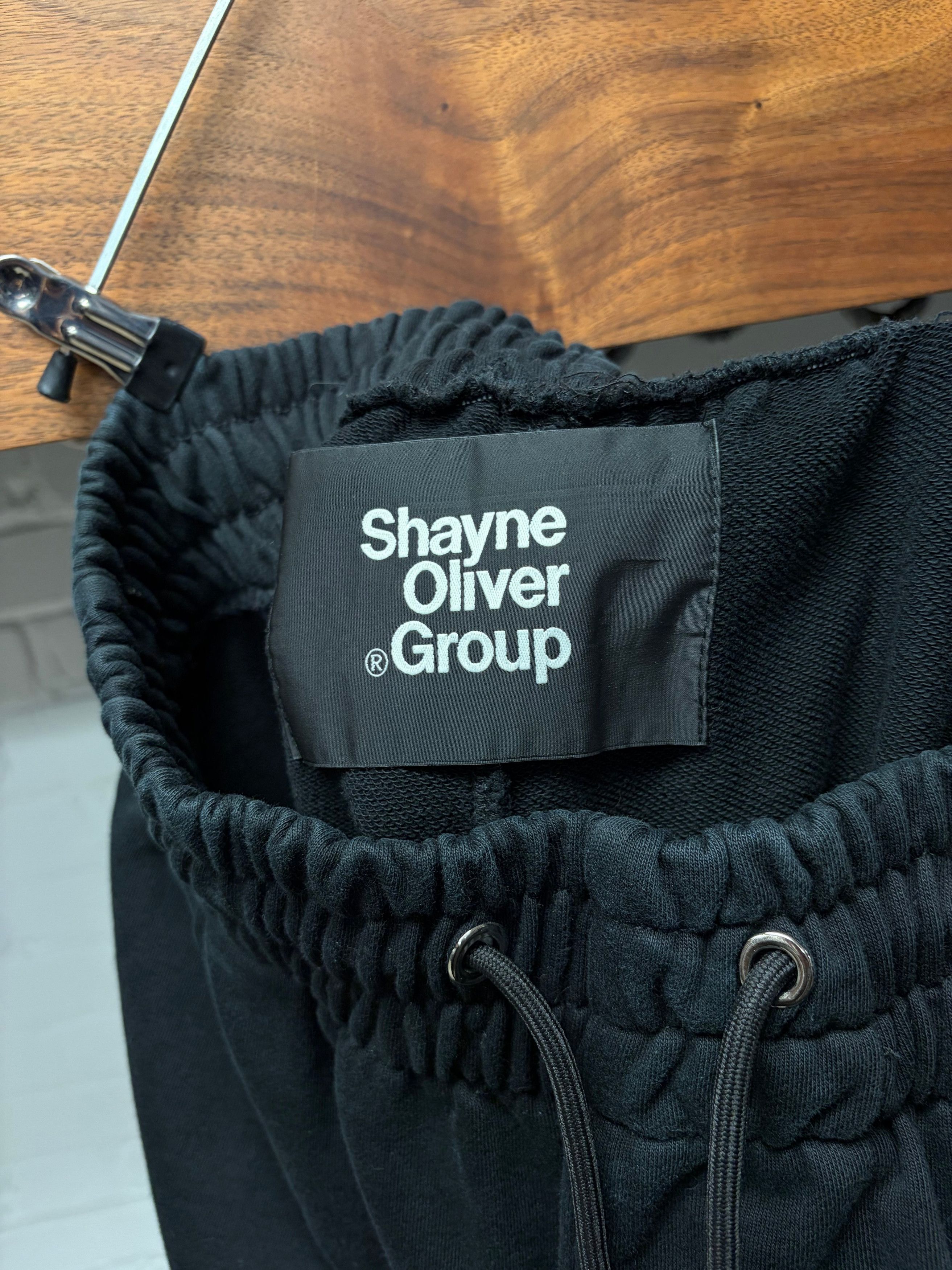 Anonymous Club 'Heritage Logo' Embroidered Black Wide Leg