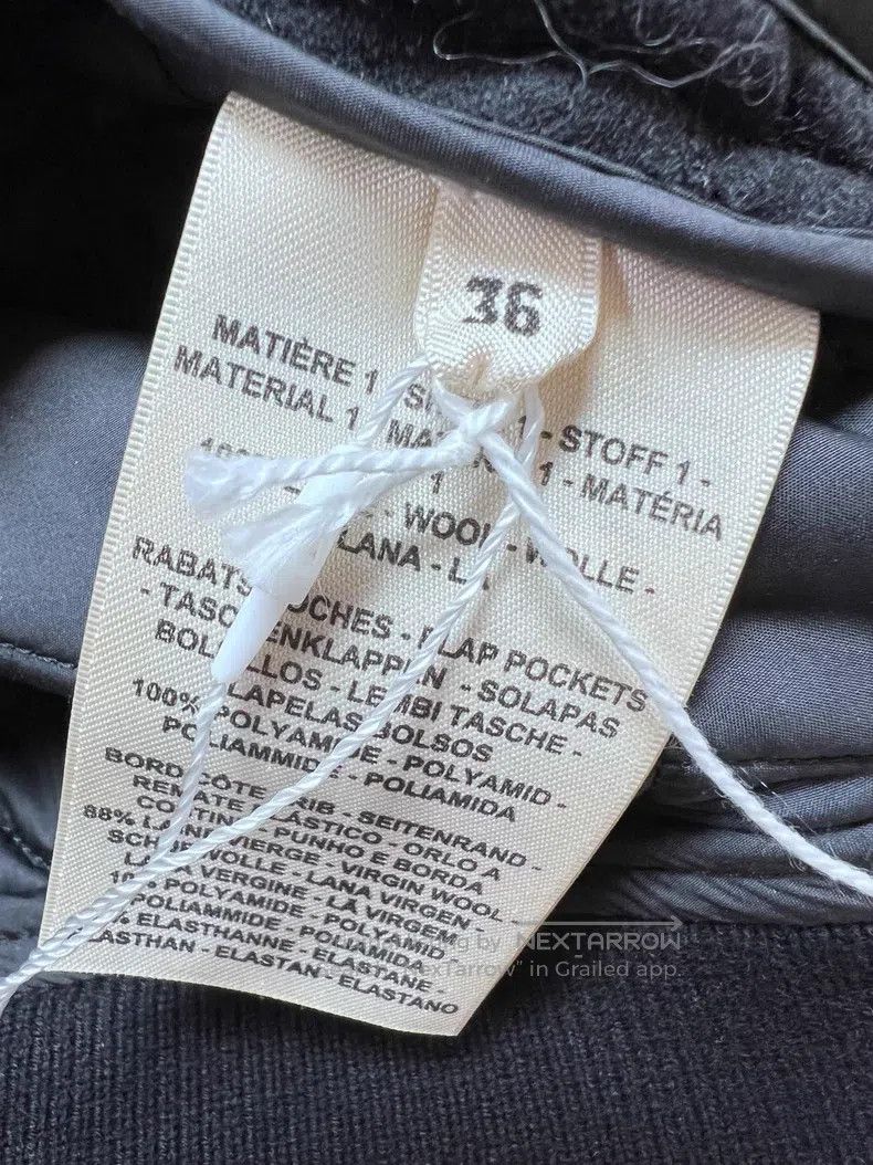 Hermes Hermes Black Diamond Quilted Wool Pilot Jacket Cotton Coat Size XS / US 0-2 / IT 36-38 - 6 Thumbnail