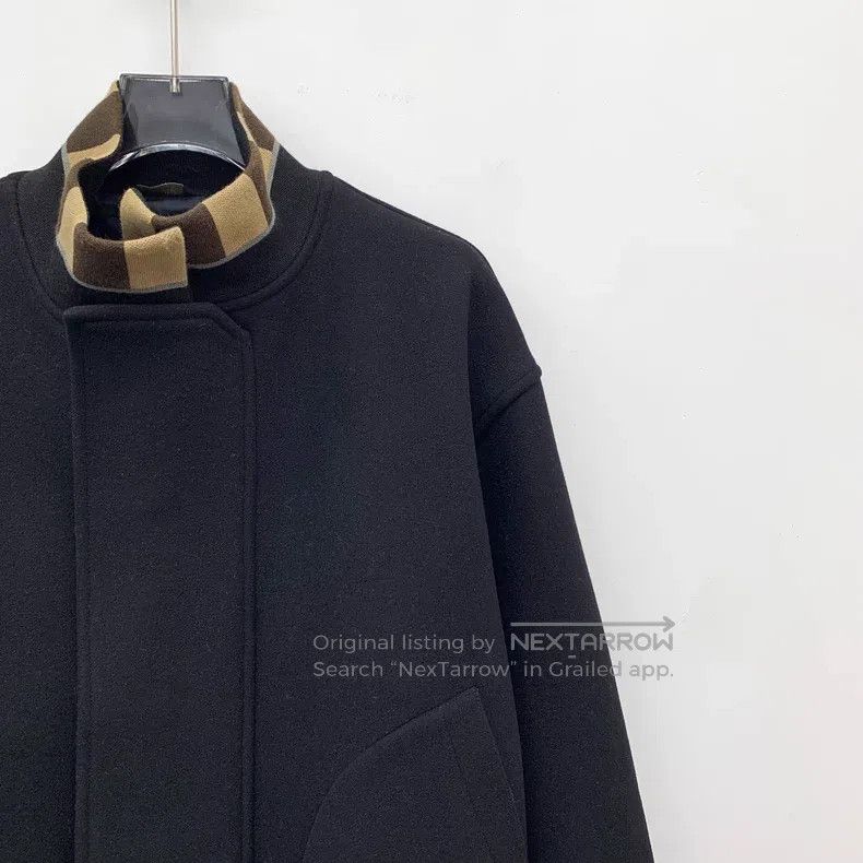 Fendi Fendi Black Wool Long Sleeve Baseball Jacket Size US M / EU 48-50 / 2 - 3 Thumbnail