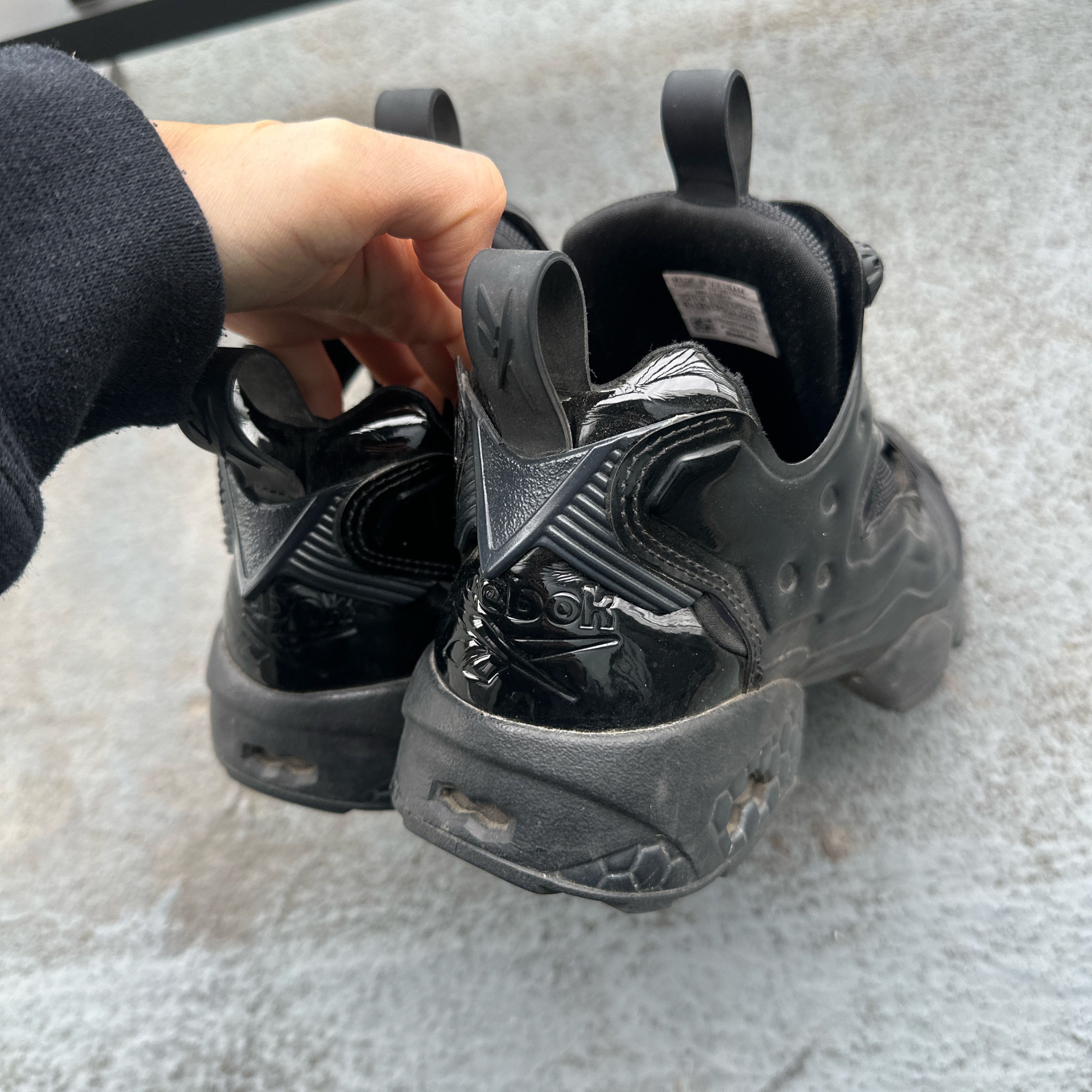 Juun.J JUUN.J Black Reebok Edition Instapump Fury OG Sneakers Size US 6 / IT 36 - 3 Thumbnail