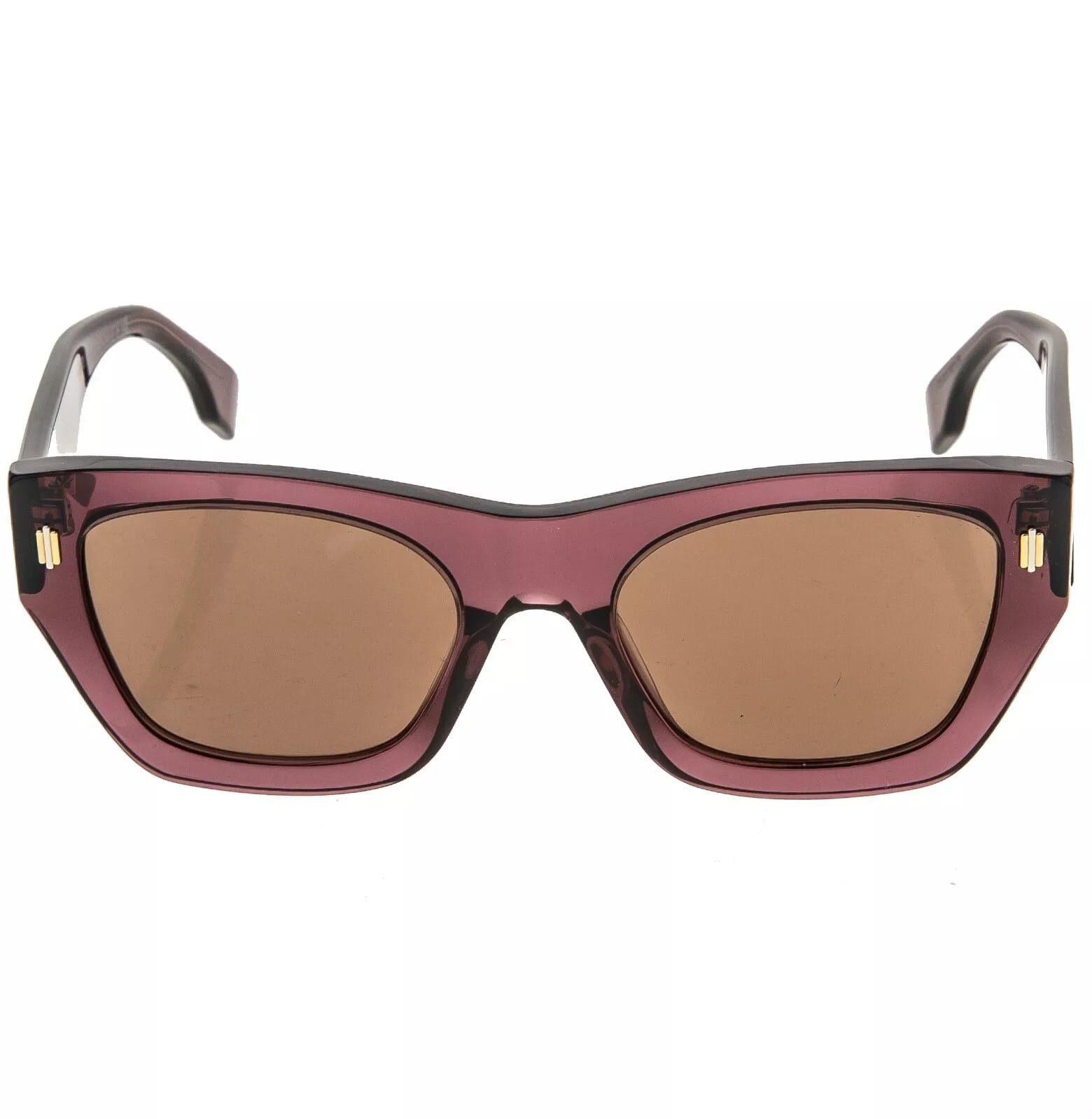 Fendi FENDI ROMA 40100 Burgundy Logo Fashion Sunglasses FE40100I Size ONE SIZE - 9 Thumbnail