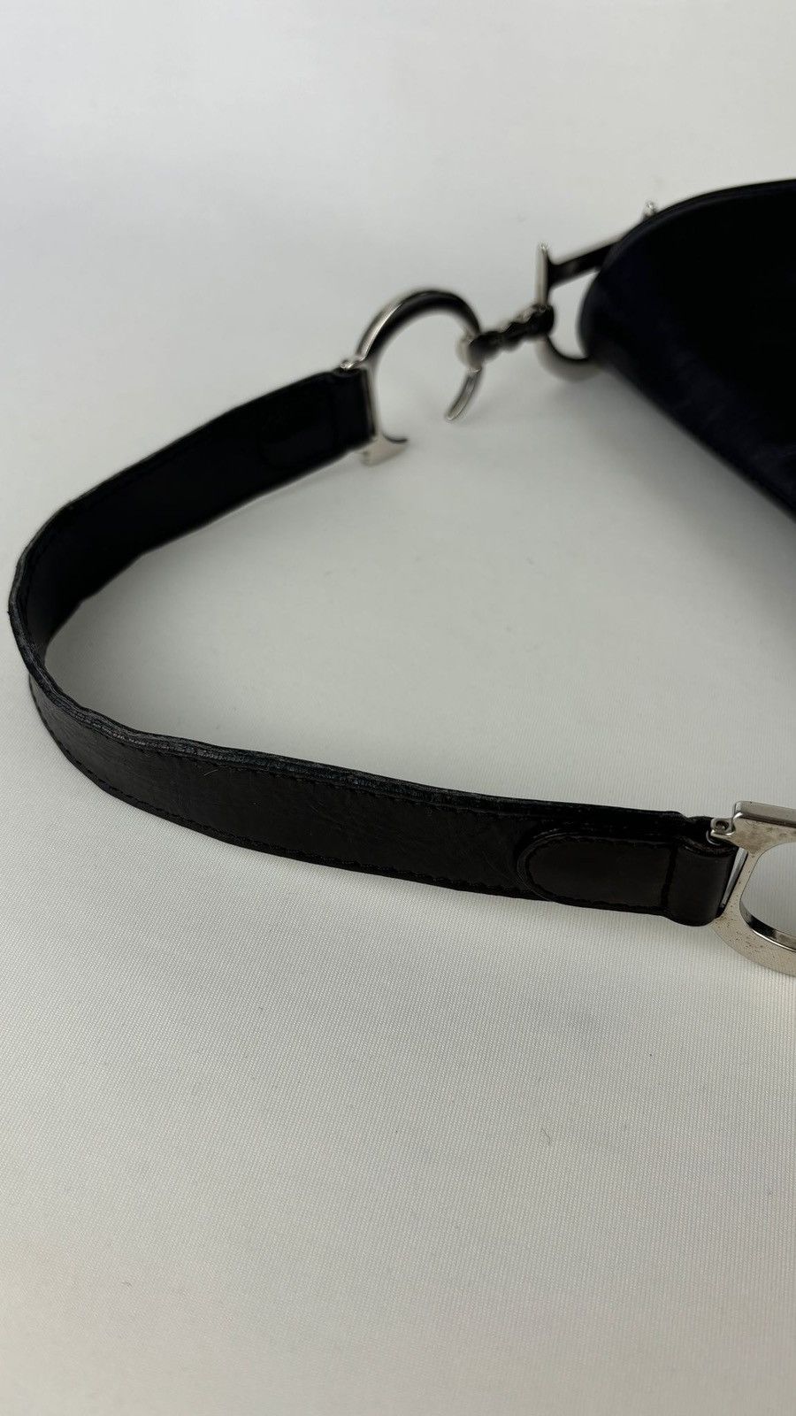 Dior Dior Punk Black Leather Hardcore Saddle Bag Size ONE SIZE - 4 Thumbnail