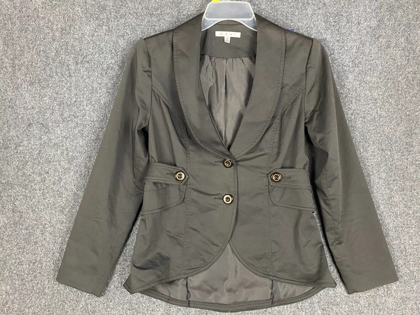 Other Cabi Coat Women's Size 6 Gray Cotton Blend Adults Size M / US 6-8 / IT 42-44 - 1 Thumbnail