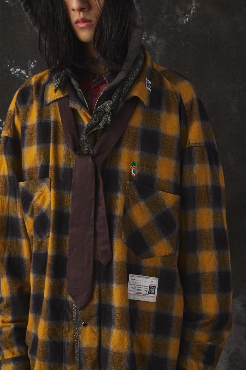 Maison MIHARA YASUHIRO Maison MIHARA YASUHIRO Double Layered Check Shirt "Yellow" Size US L / EU 52-54 / 3 - 1 Thumbnail