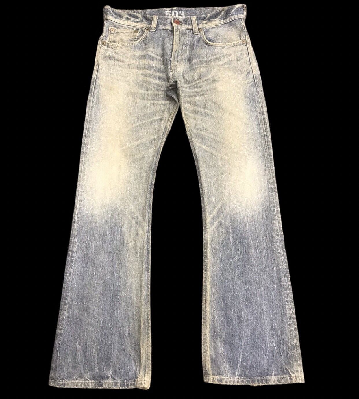 Edwin 💥FLARE💥 EDWIN Rusty Distressed Denim Size US 35 - 2 Thumbnail