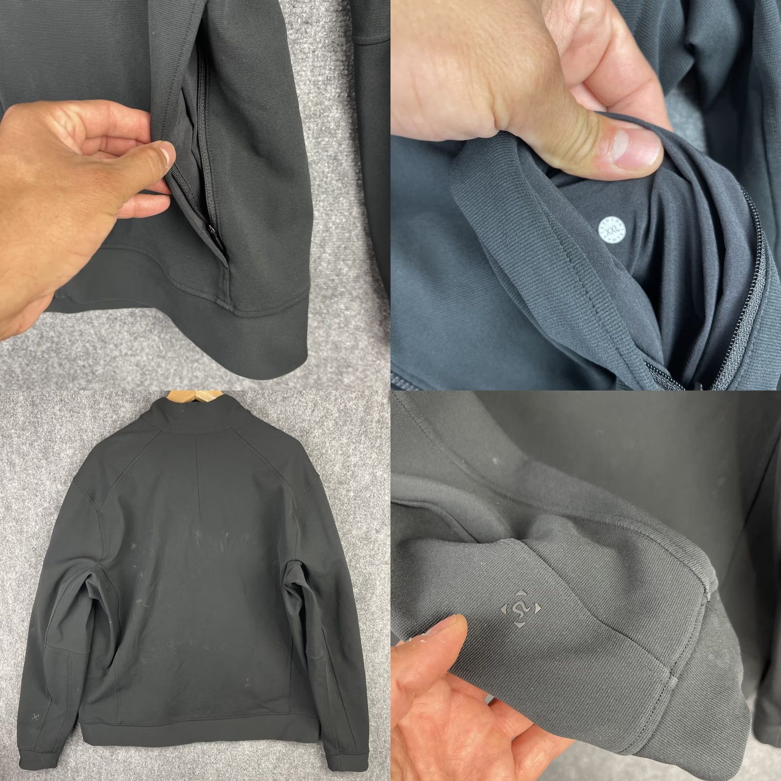 Lululemon Lululemon Sojourn Jacket Mens 2XL Black Performance Stretch Full Zip Active Shirt Size US XXL / EU 58 / 5 - 8 Thumbnail