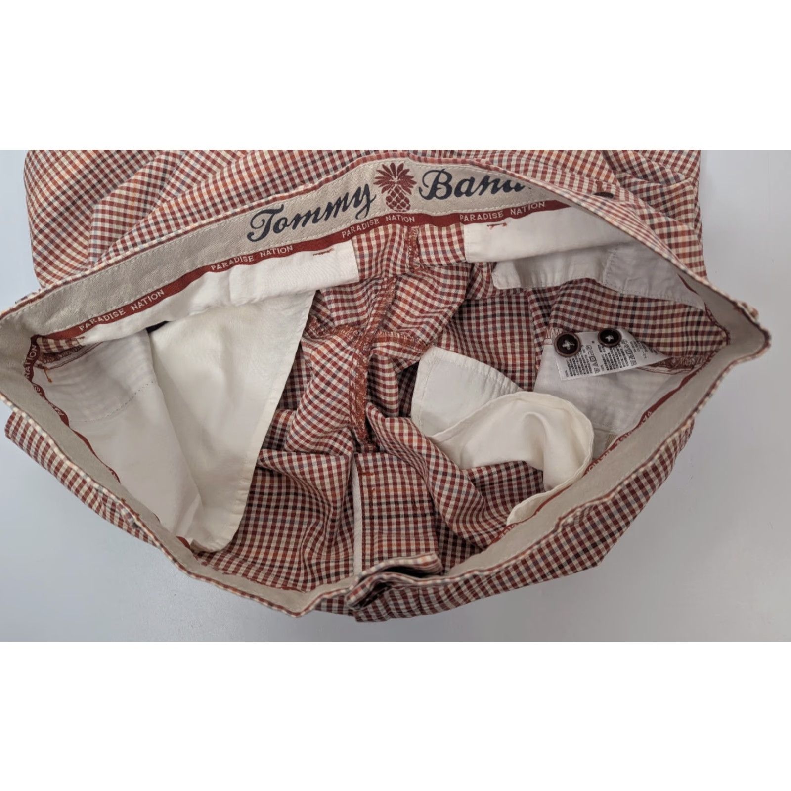 Tommy Bahama TOMMY BAHAMA Checkered Shorts Bermuda Casual Beach Paradise Nation Cotton Red 34 Men Slim Fit Pockets Regular Size 34 USA Size US 34 / EU 50 - 6 Thumbnail