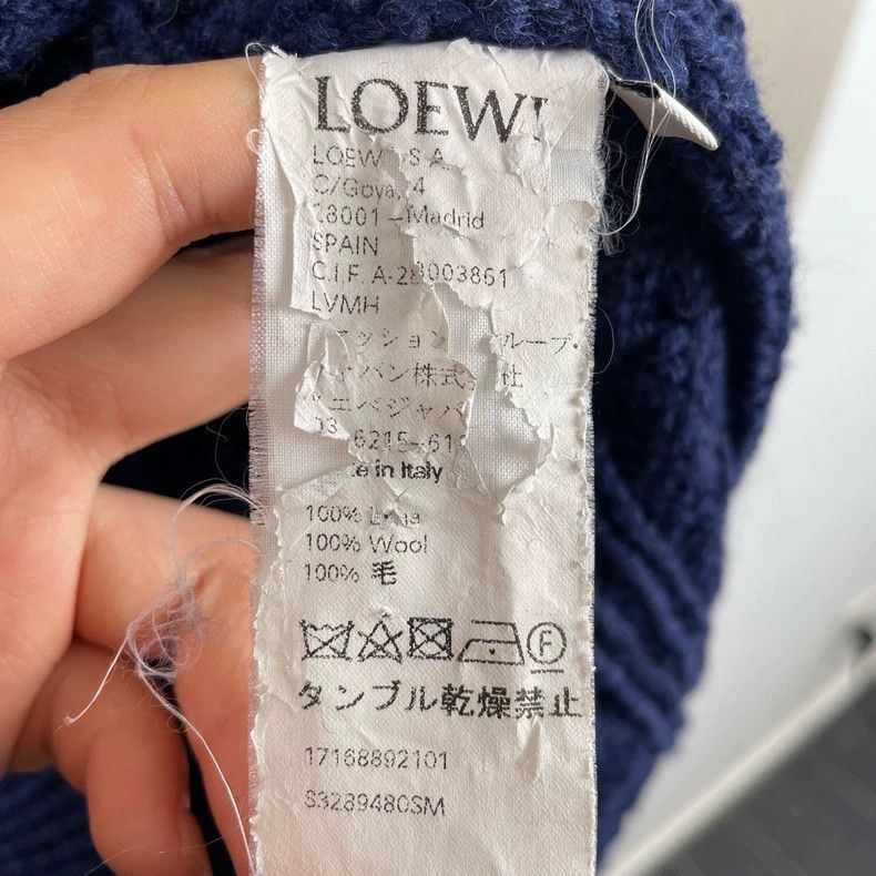 Loewe Loewe Classic braided logo blue sweater Size XS / US 0-2 / IT 36-38 - 4 Thumbnail