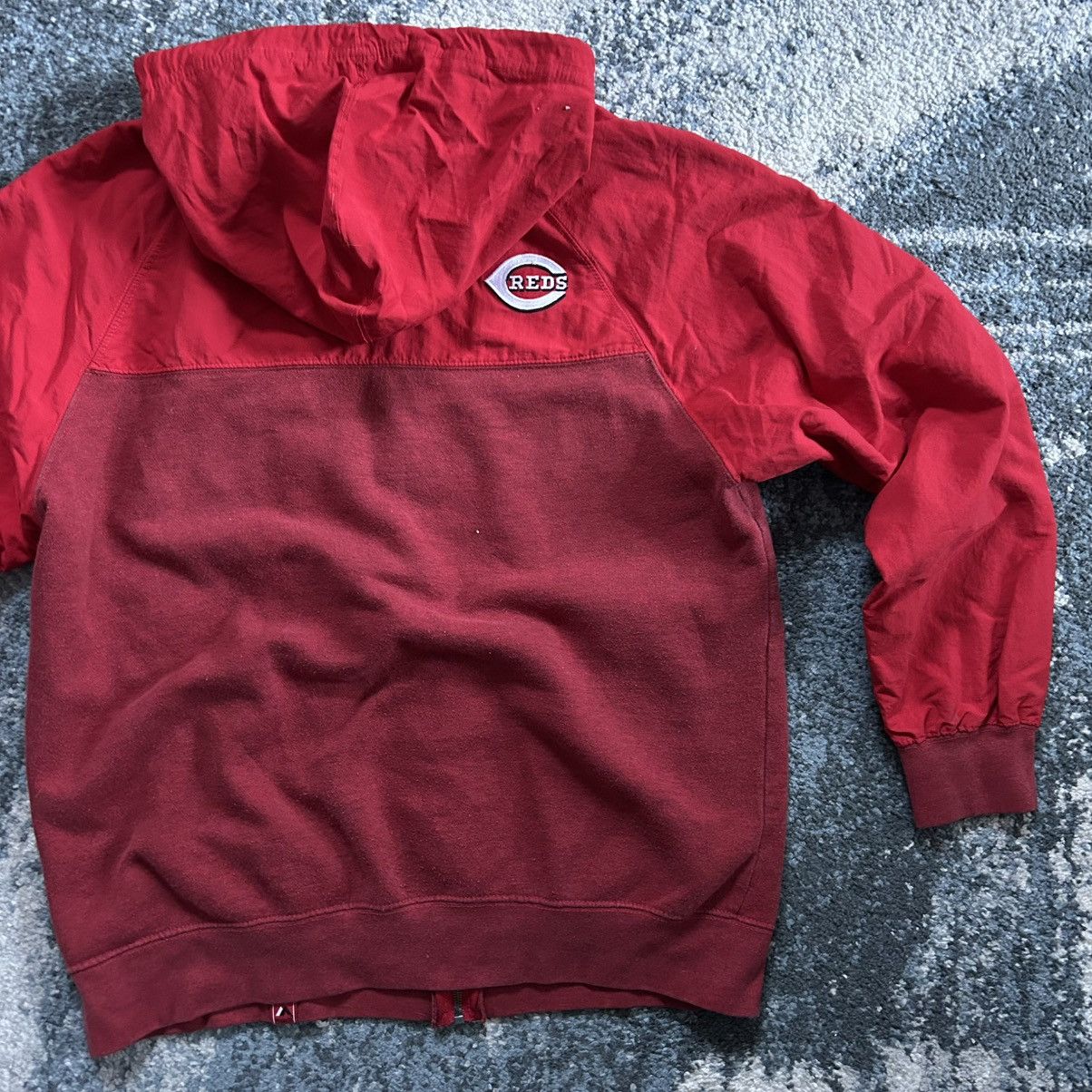 Majestic 2015 CiNCiNNATi REDS FULL ZiP HOODED SPRiNG TRAiNiNG JACKET Size US M / EU 48-50 / 2 - 1 Thumbnail