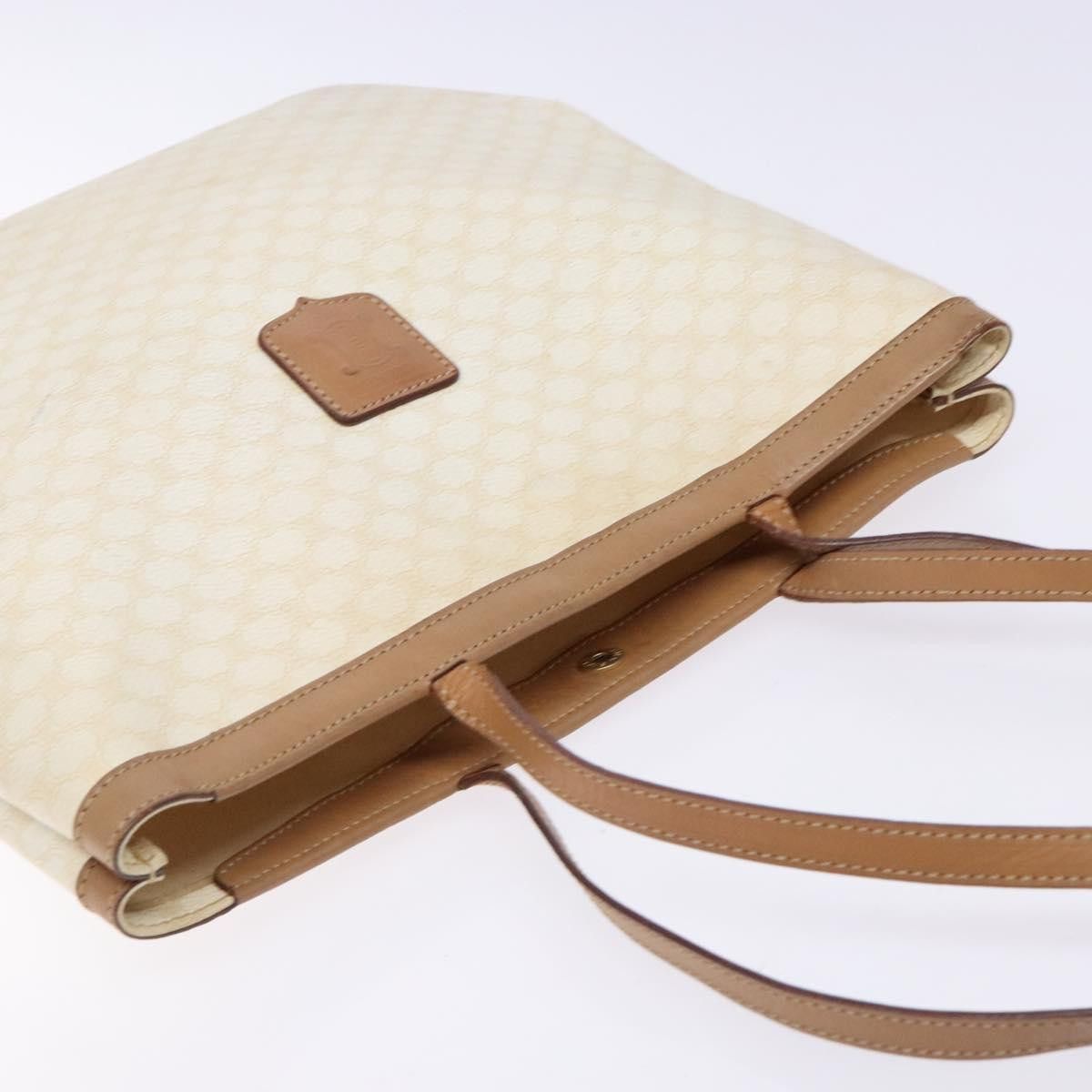 Celine CELINE Macadam Canvas Tote Bag Pvc Leather White Gold Size ONE SIZE - 6 Thumbnail