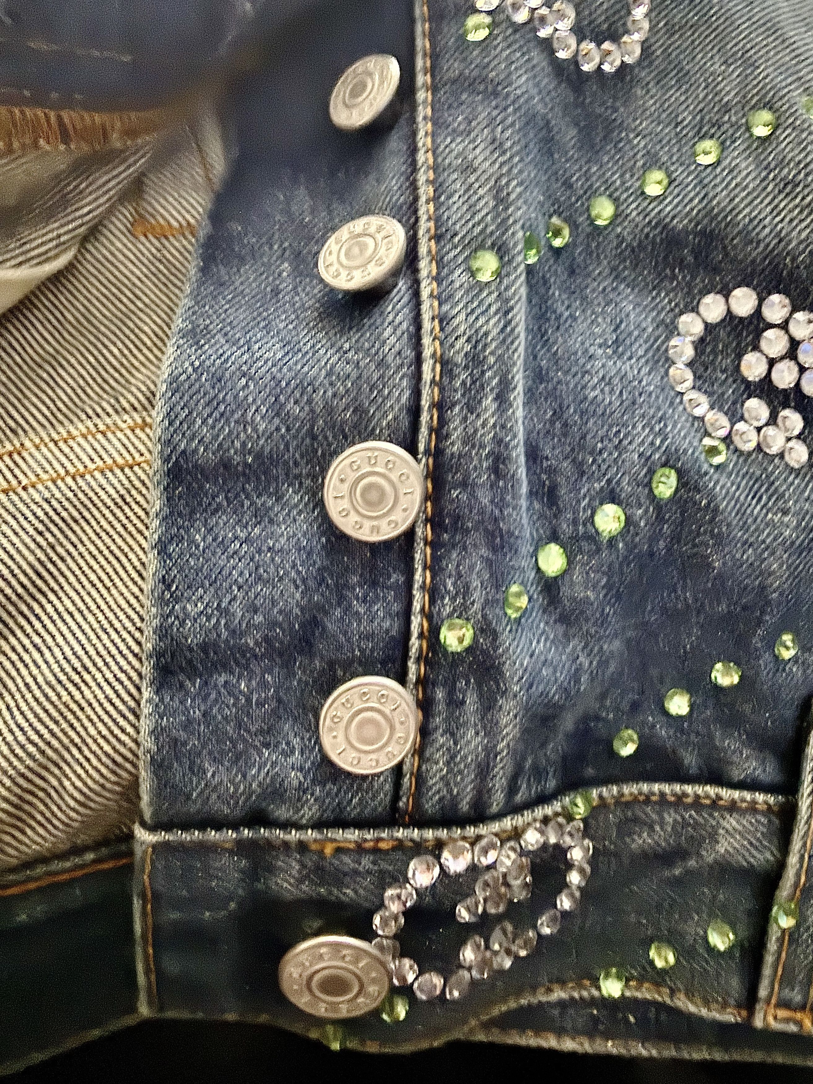 Gucci Runway Fw23/24 Interlocking G Embellished Jeans Size US 32 / EU 48 - 13 Thumbnail