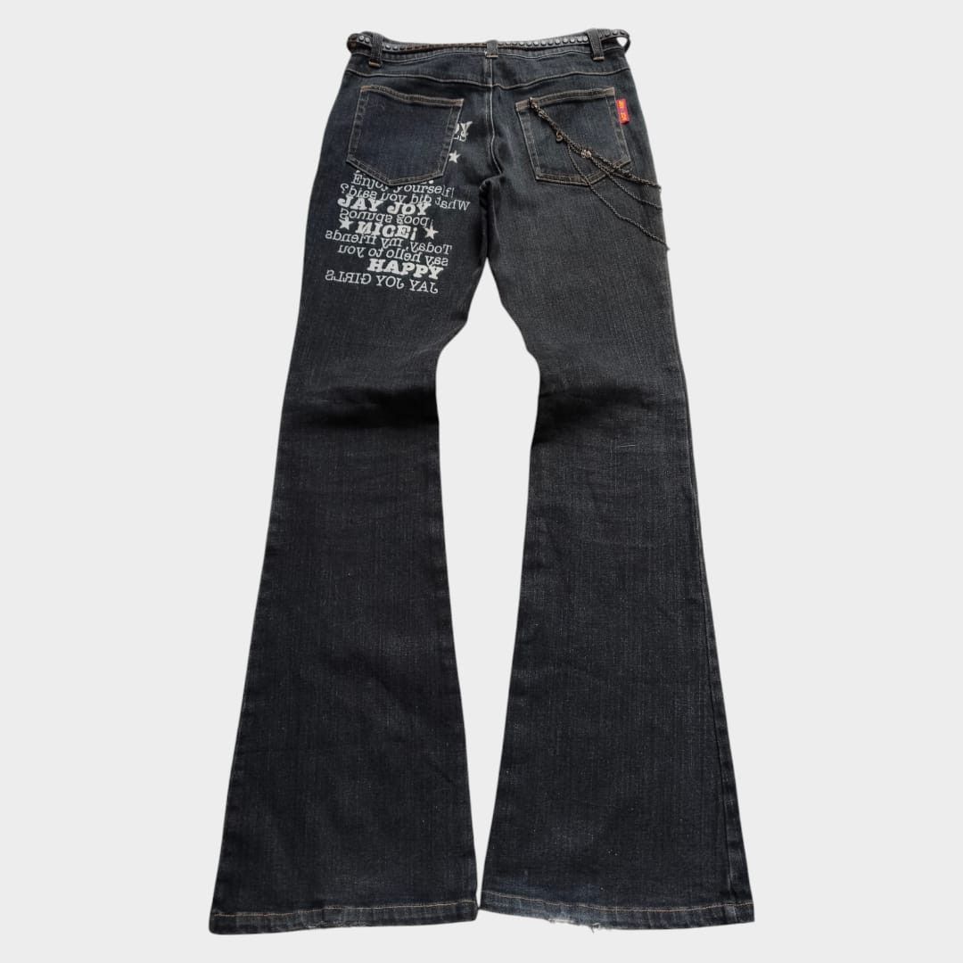 Le Grande Bleu (L.G.B.) Jay joy Typewriter flared jeans Size US 27 - 2 Thumbnail