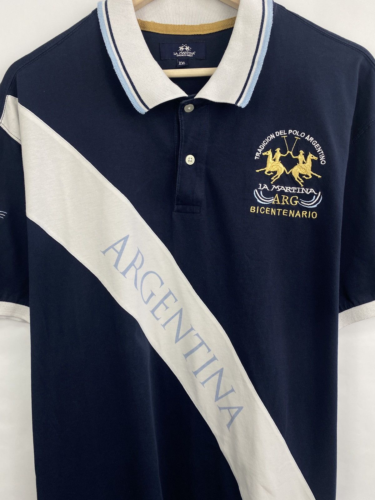 La Martina 🇦🇷 Vintage 90s La Martina Argentina T-Shirt Y2K Rare Retro Size US XXL / EU 58 / 5 - 4 Thumbnail