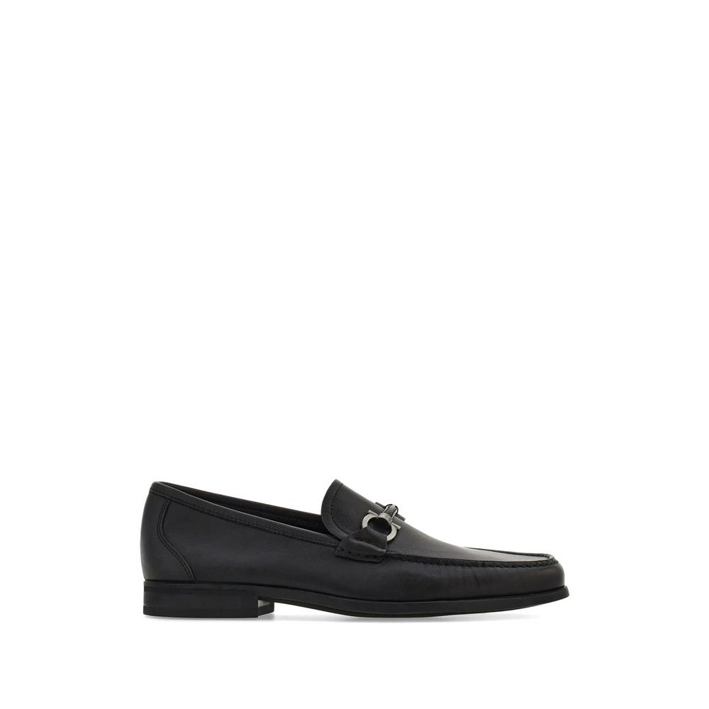 Salvatore Ferragamo Ferragamo BLACK Loafers Size US 12 / EU 45 - 1 Thumbnail