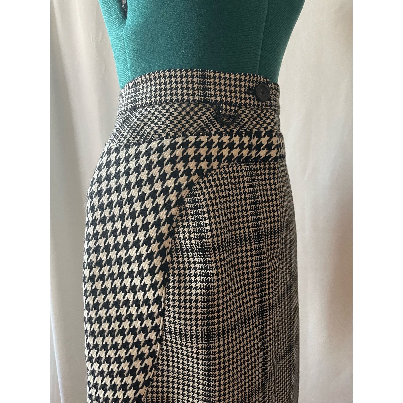 Marine Serre FW20 Marine Serre Grey Glen Check Houndstooth Skirt Size M Size 28" / US 6 / IT 42 - 2 Thumbnail