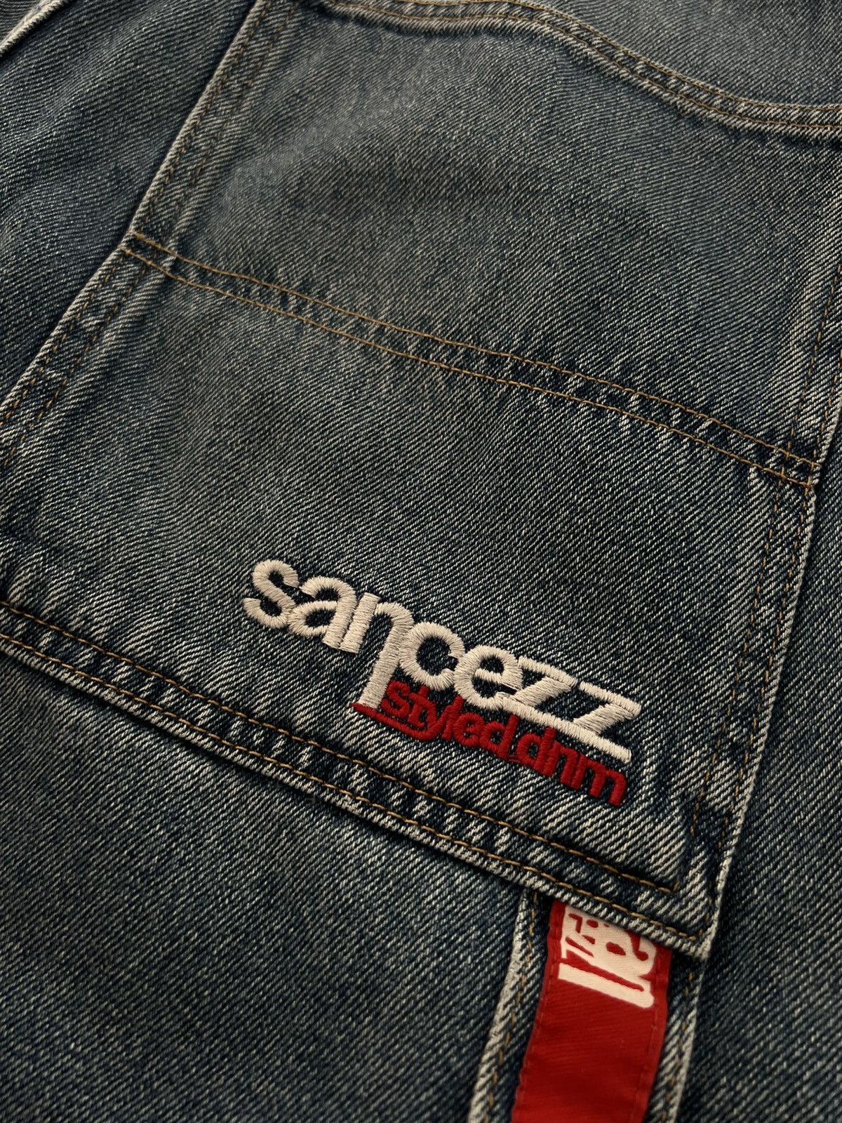 Designer × Vintage ‼️Vintage Sancezz Denim Hip Hop Affliction USA Shorts‼️ Size US 34 / EU 50 - 11 Thumbnail