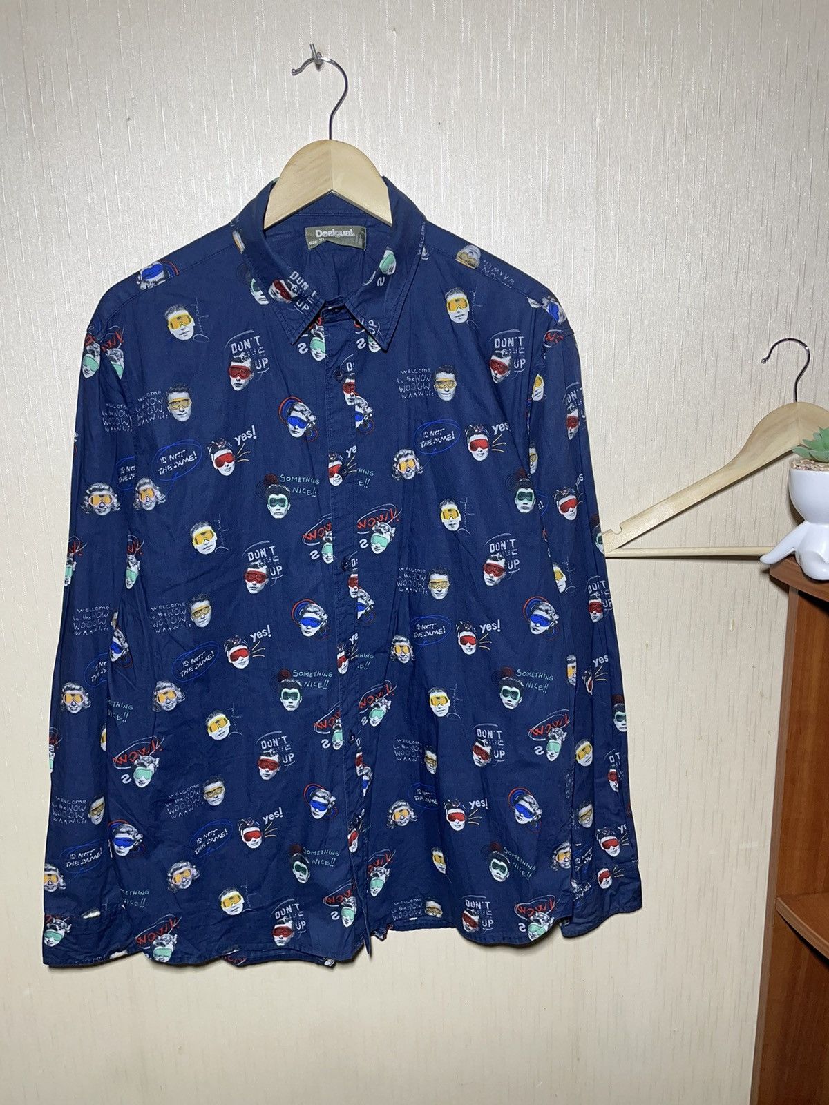 Desigual × Vintage Desigual crazy shirt streetwear Size US XL / EU 56 / 4 - 1 Thumbnail