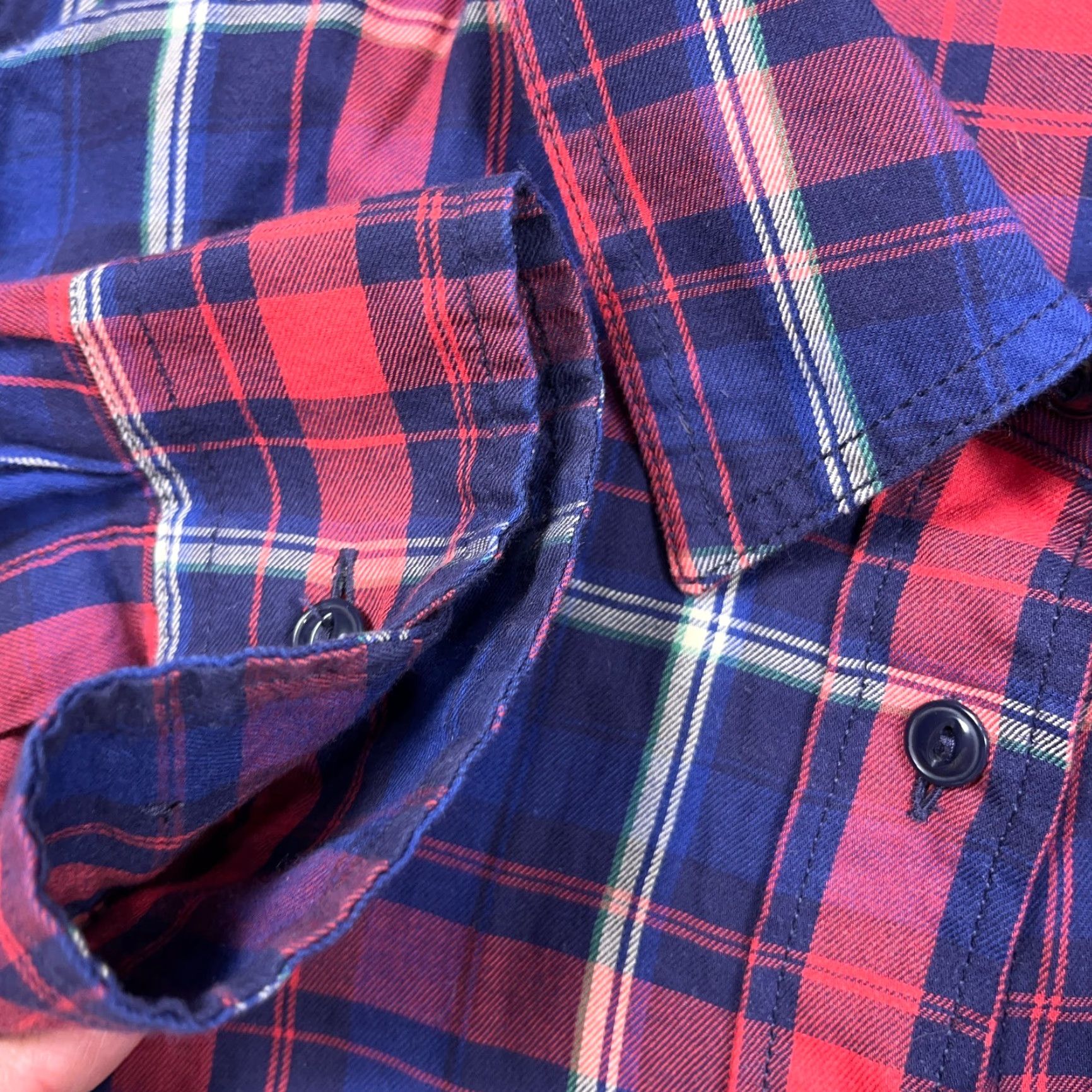 Ralph Lauren Lauren Ralph Lauren Shirt Women Large Pink Blue Plaid Button Up Pockets Size L / US 10 / IT 46 - 3 Thumbnail