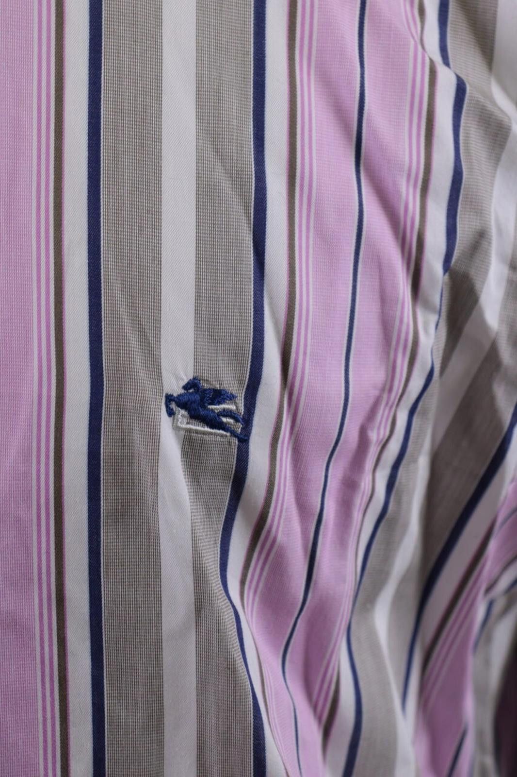Etro Etro Milano Multicolor Striped Button Down Shirt Size 43 Size US M / EU 48-50 / 2 - 7 Thumbnail