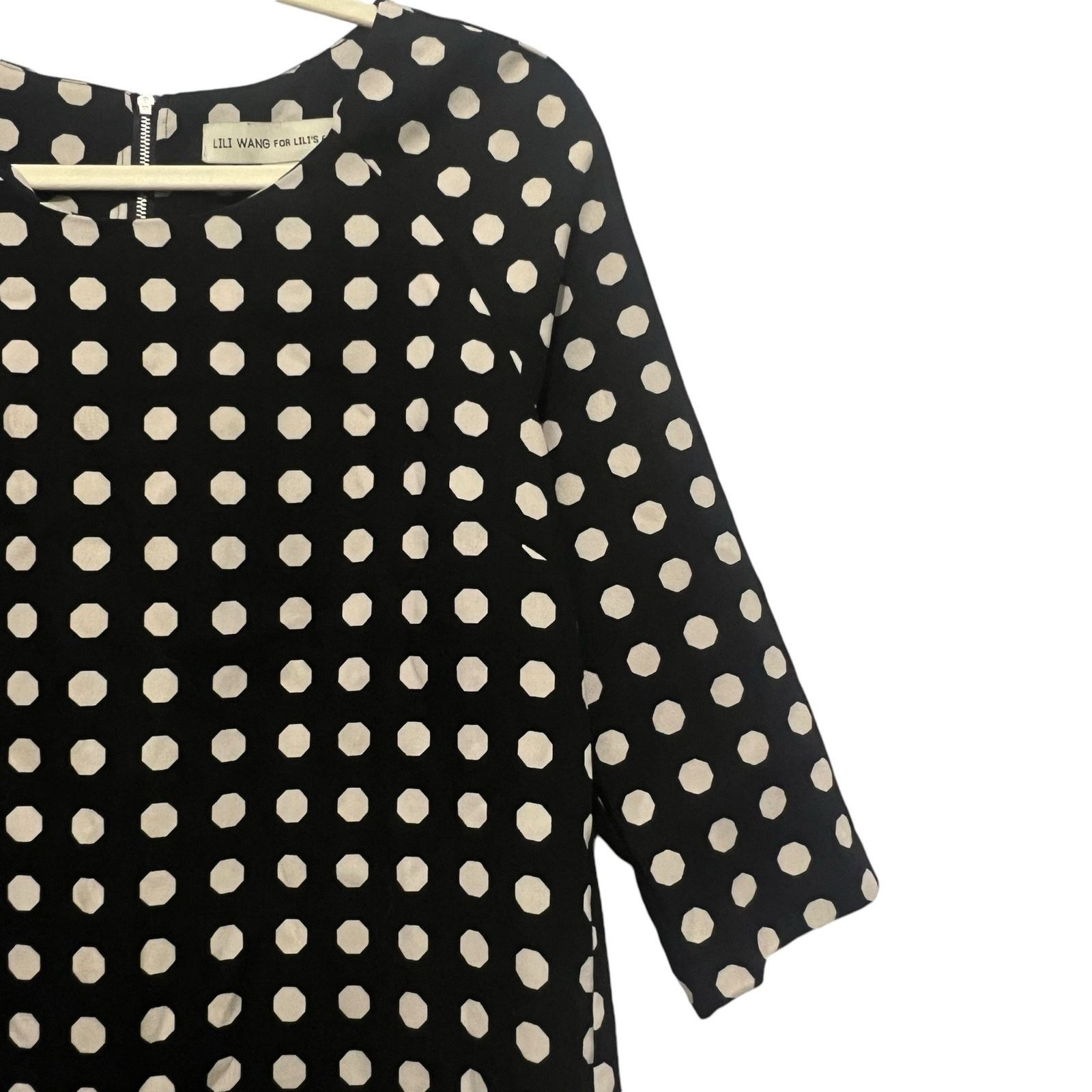 Anthropologie Anthropologie Lili Wang Polka Dot Sheath Dress XS Size XS / US 0-2 / IT 36-38 - 7 Thumbnail