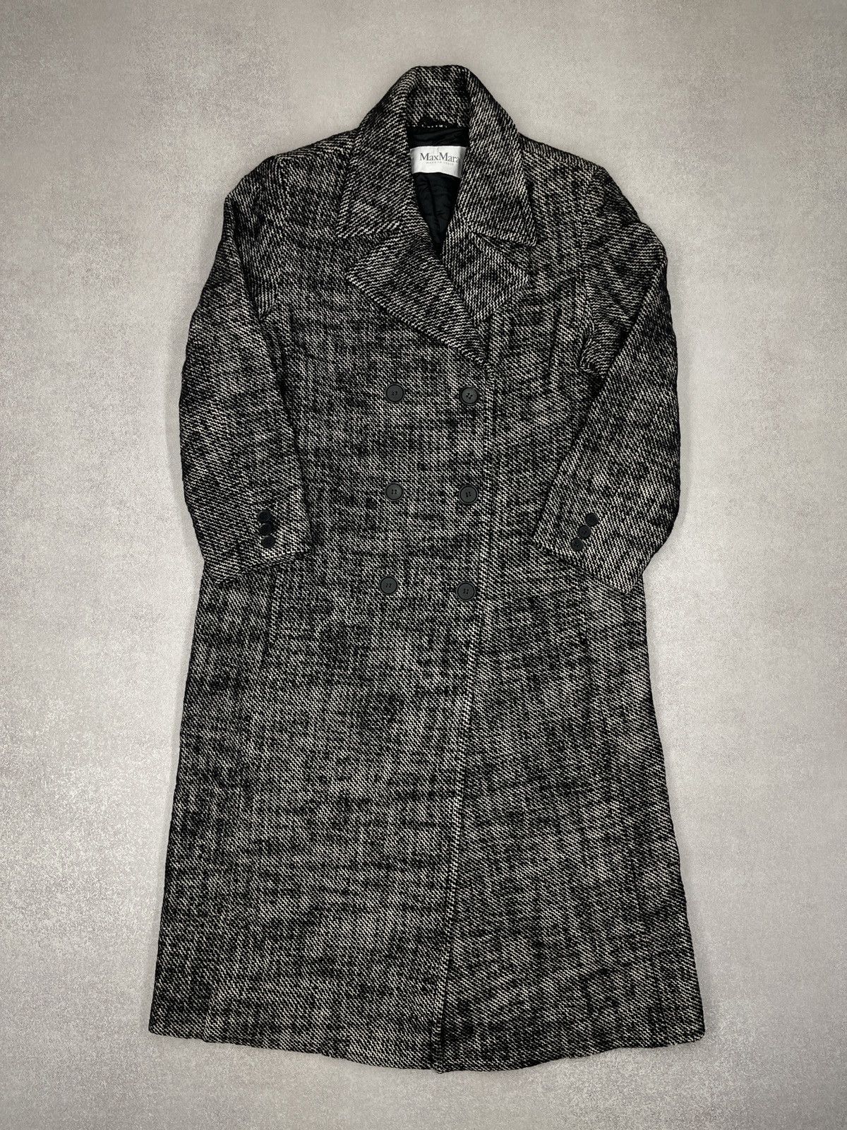 Max Mara Womens Max Mara Wool Double Breasted Trench Coat Italy Size XL / US 12-14 / IT 48-50 - 2 Thumbnail