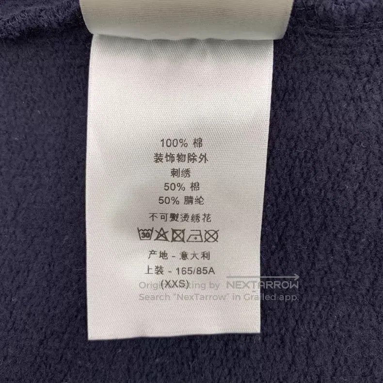Dior Dior Dark blue logo letter plush cotton round-neck long-sl Size US XXS / EU 40 - 8 Thumbnail