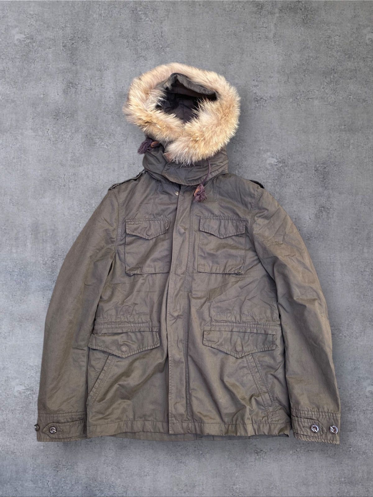 Japanese Brand × Takeo Kikuchi 2000s Takeo Kikuchi Fur Parka Size US S / EU 44-46 / 1 - 1 Thumbnail