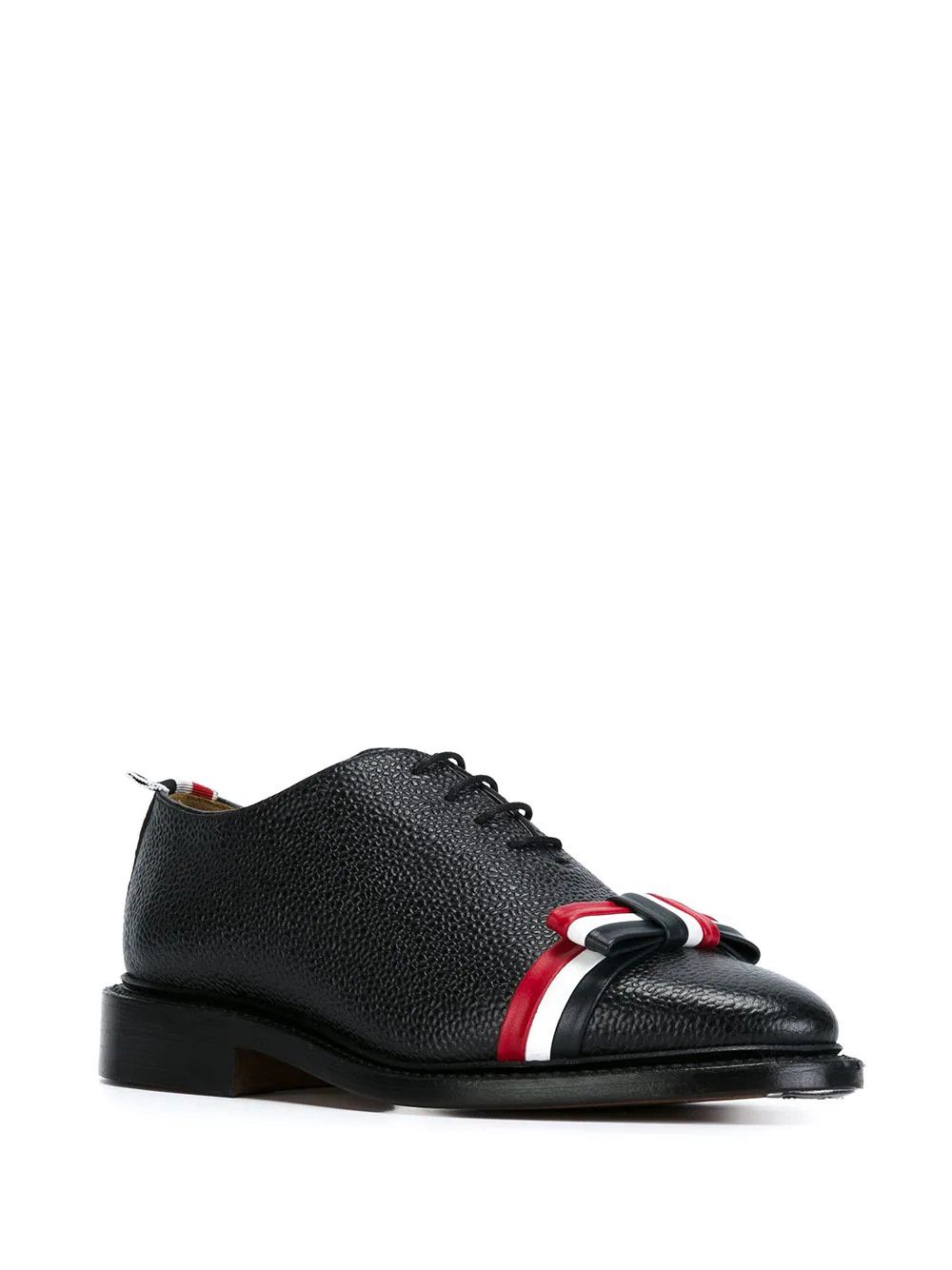 Thom Browne o1s22i1n0924 Wholecut Lace-Ups Tricolour Bow Shoes in Black Size US 10 / IT 40 - 2 Thumbnail