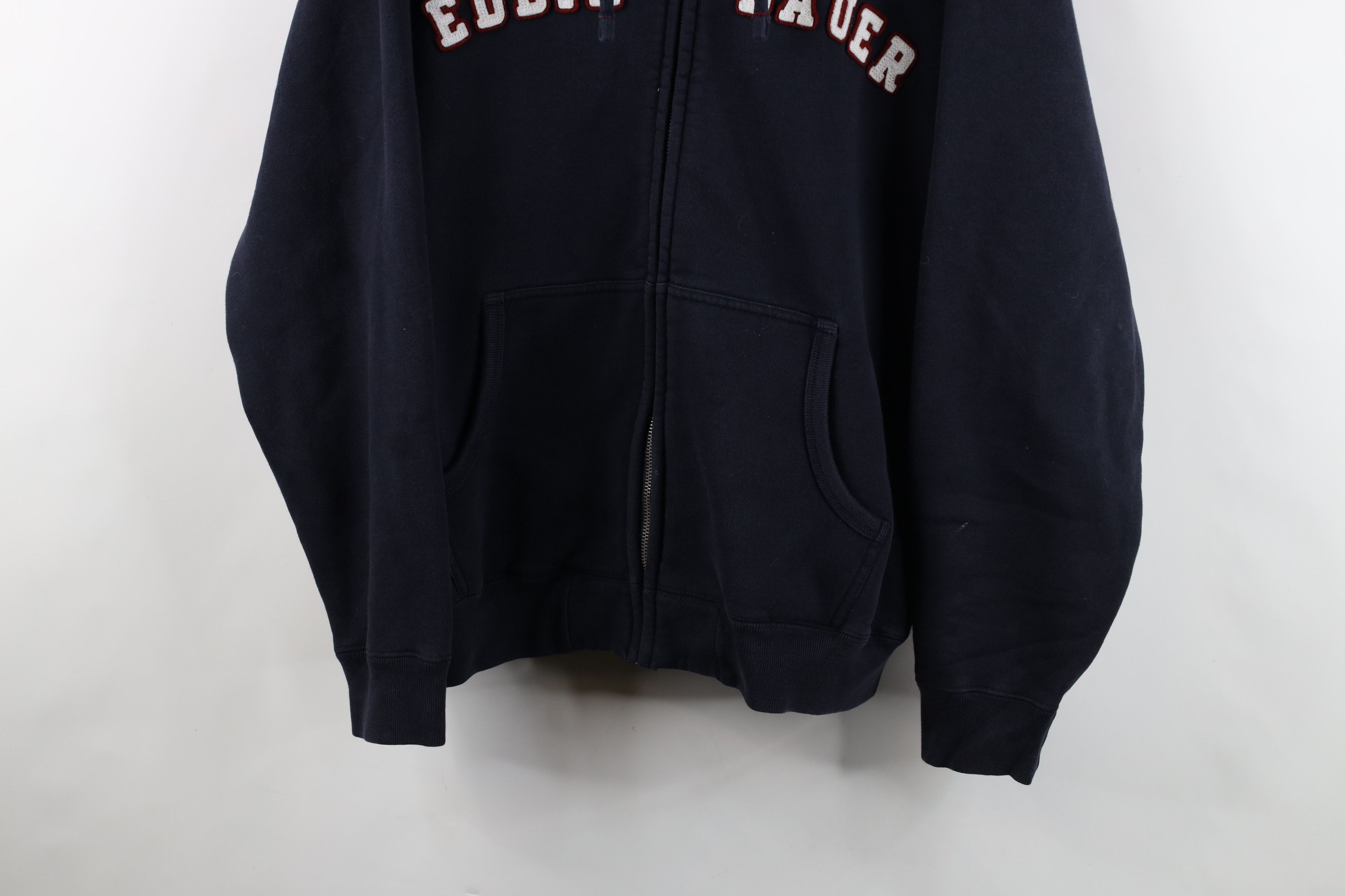 Eddie Bauer Vintage Eddie Bauer Spell Out Heavyweight Hoodie Blue Size US L / EU 52-54 / 3 - 3 Thumbnail