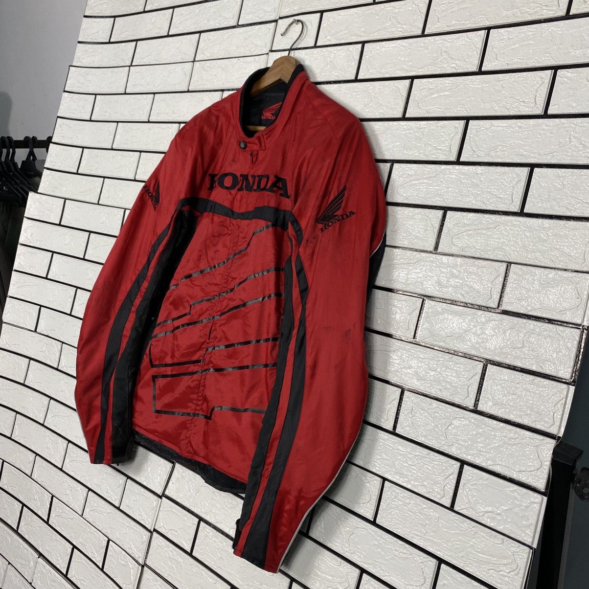 Japanese Brand Vintage Racing Jacket Biker Honda Big Ligo Size US L / EU 52-54 / 3 - 3 Thumbnail