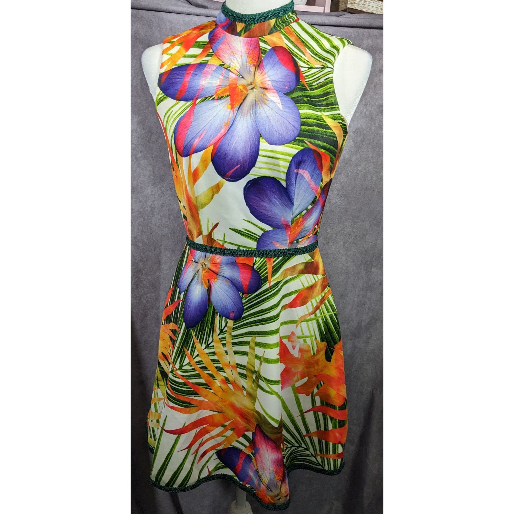 Other Raul Penaranda Tropical Neo Print Stretch Italian Scuba Mini Size XS / US 0-2 / IT 36-38 - 4 Thumbnail