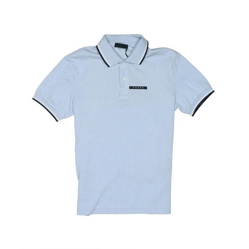 Prada Prada Stripe Logo Short Sleeve Polo Shirt-2506 Size US XL / EU 56 / 4 - 4 Thumbnail