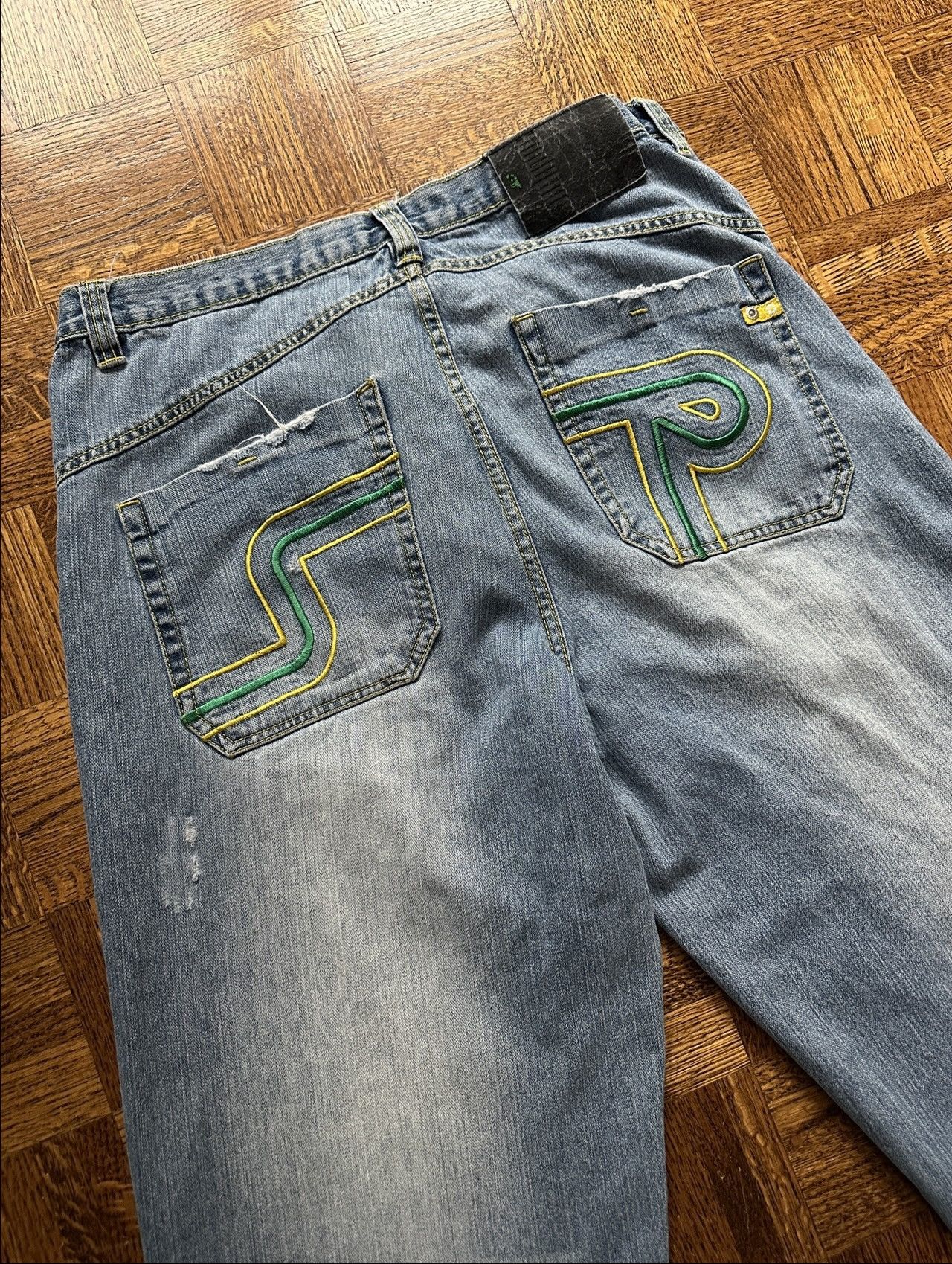 Southpole Vintage Y2K Southpole Embroidered Baggy Denim Jeans Size US 36 / EU 52 - 3 Thumbnail