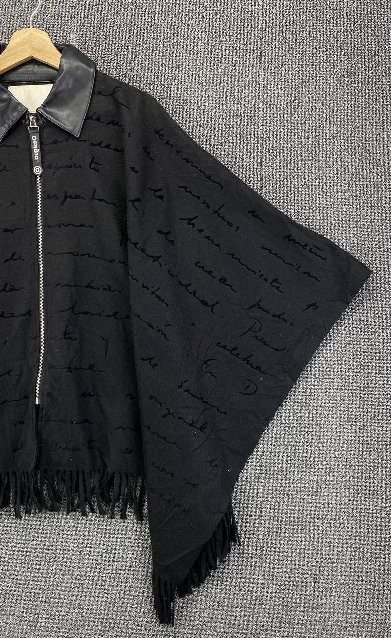 Desigual Vintage Desigual Black Poncho Size ONE SIZE - 3 Thumbnail